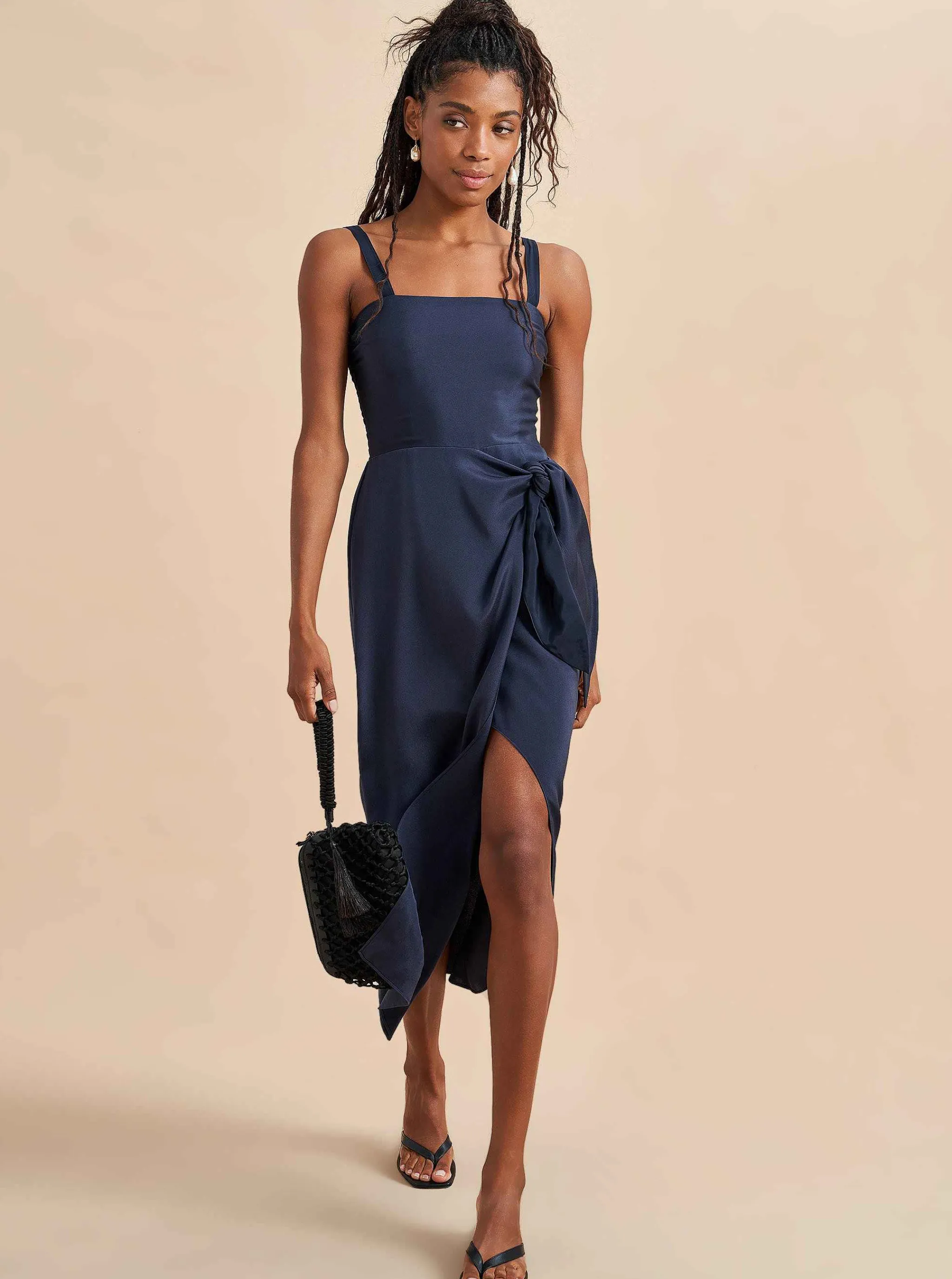 La Ligne Midi Dresses*Mia Dress Navy