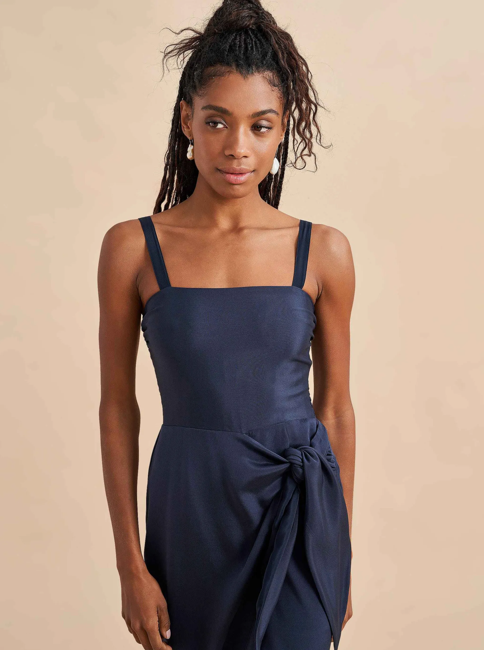 La Ligne Midi Dresses*Mia Dress Navy