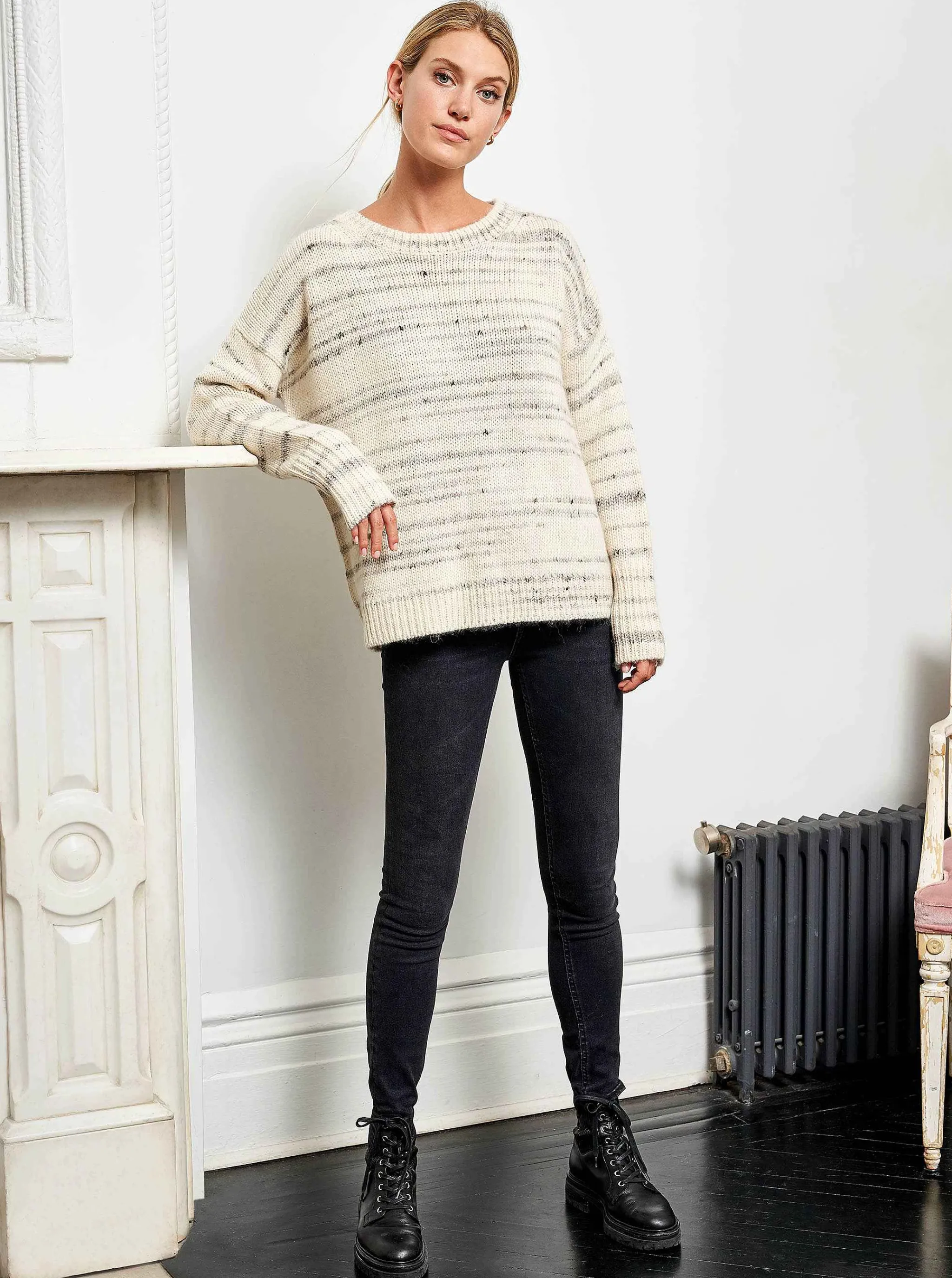 La Ligne Sweaters*Melange Marin Sweater