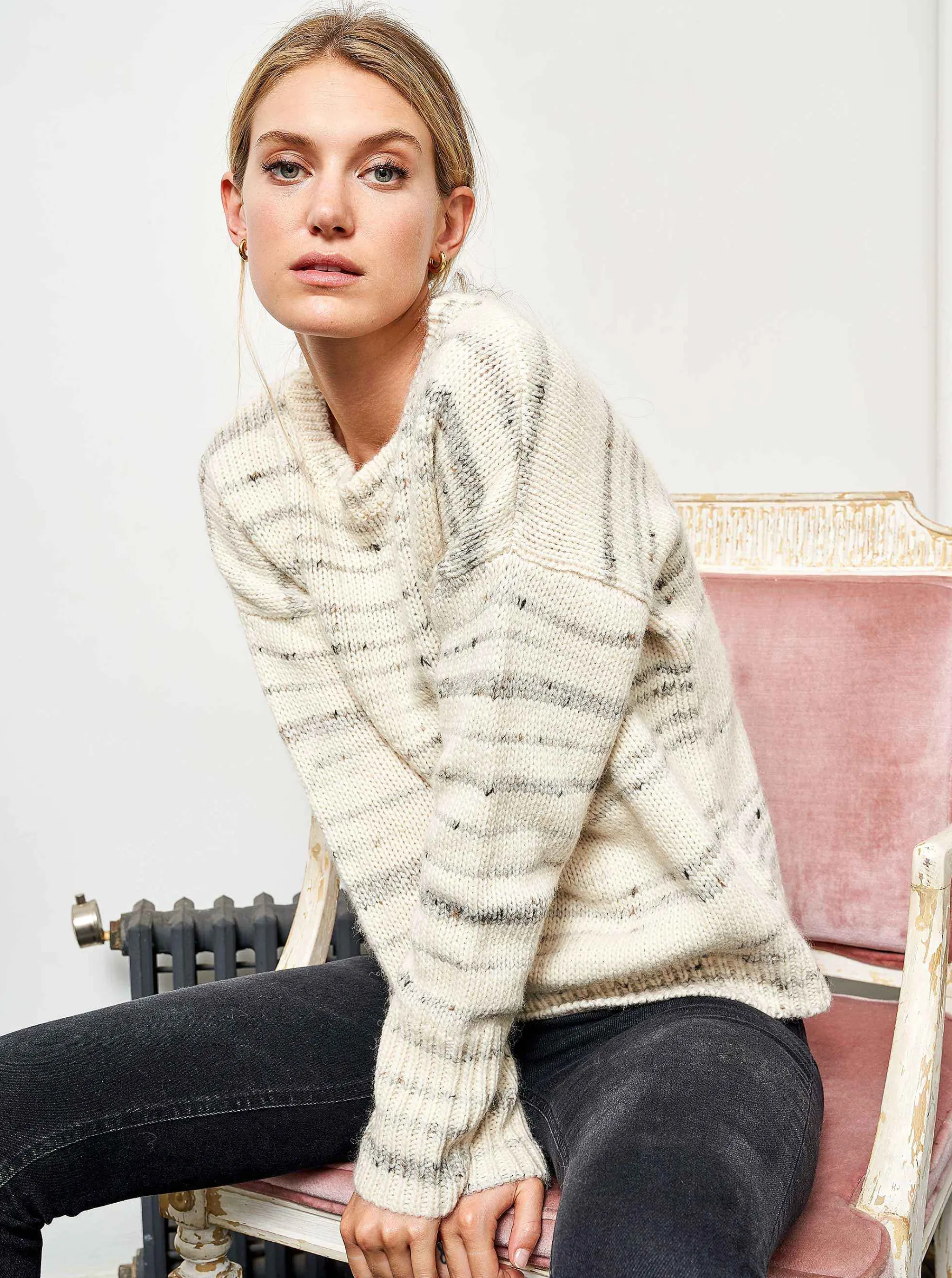 La Ligne Sweaters*Melange Marin Sweater