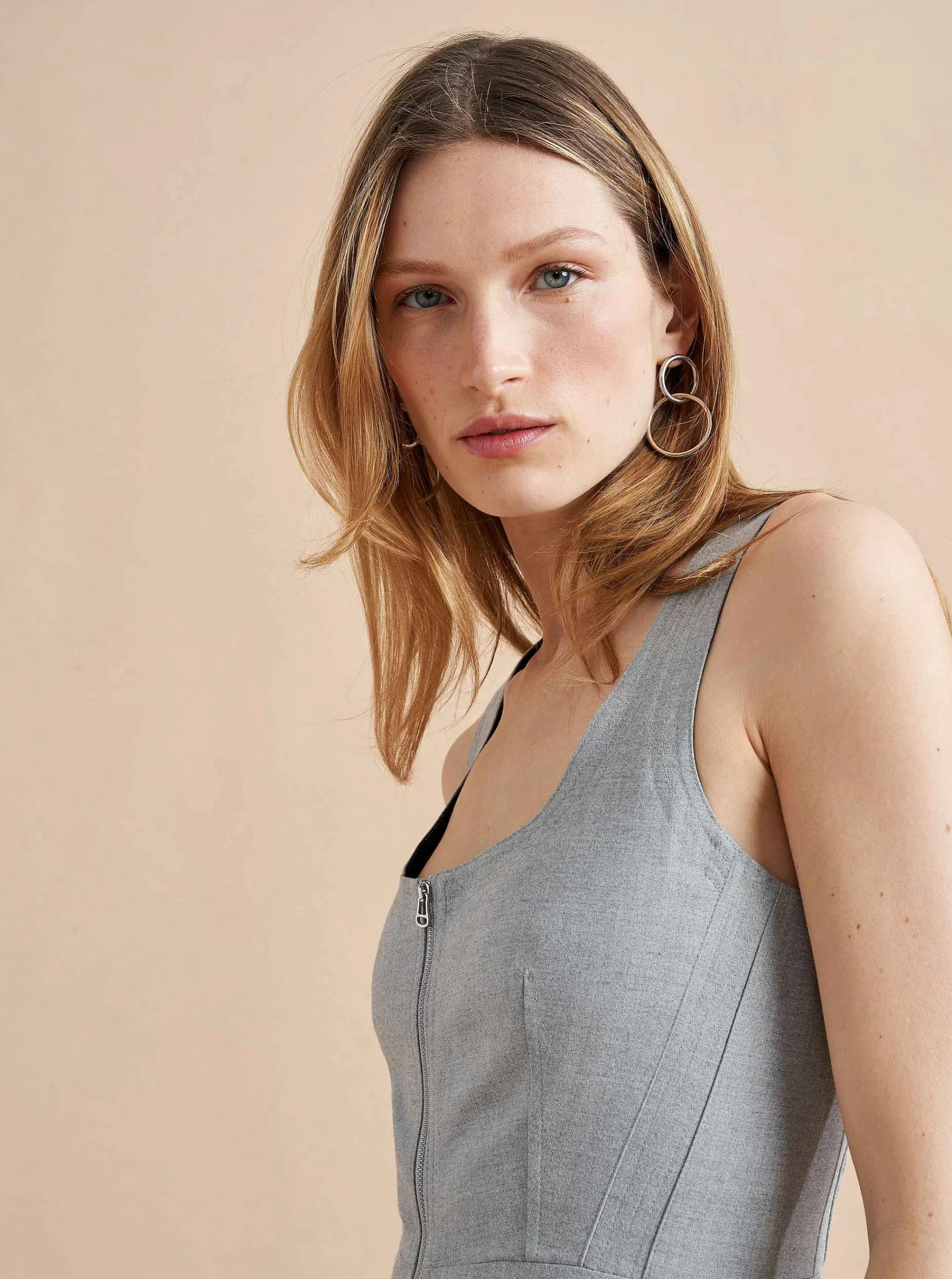 La Ligne Midi Dresses*Selby Dress Grey