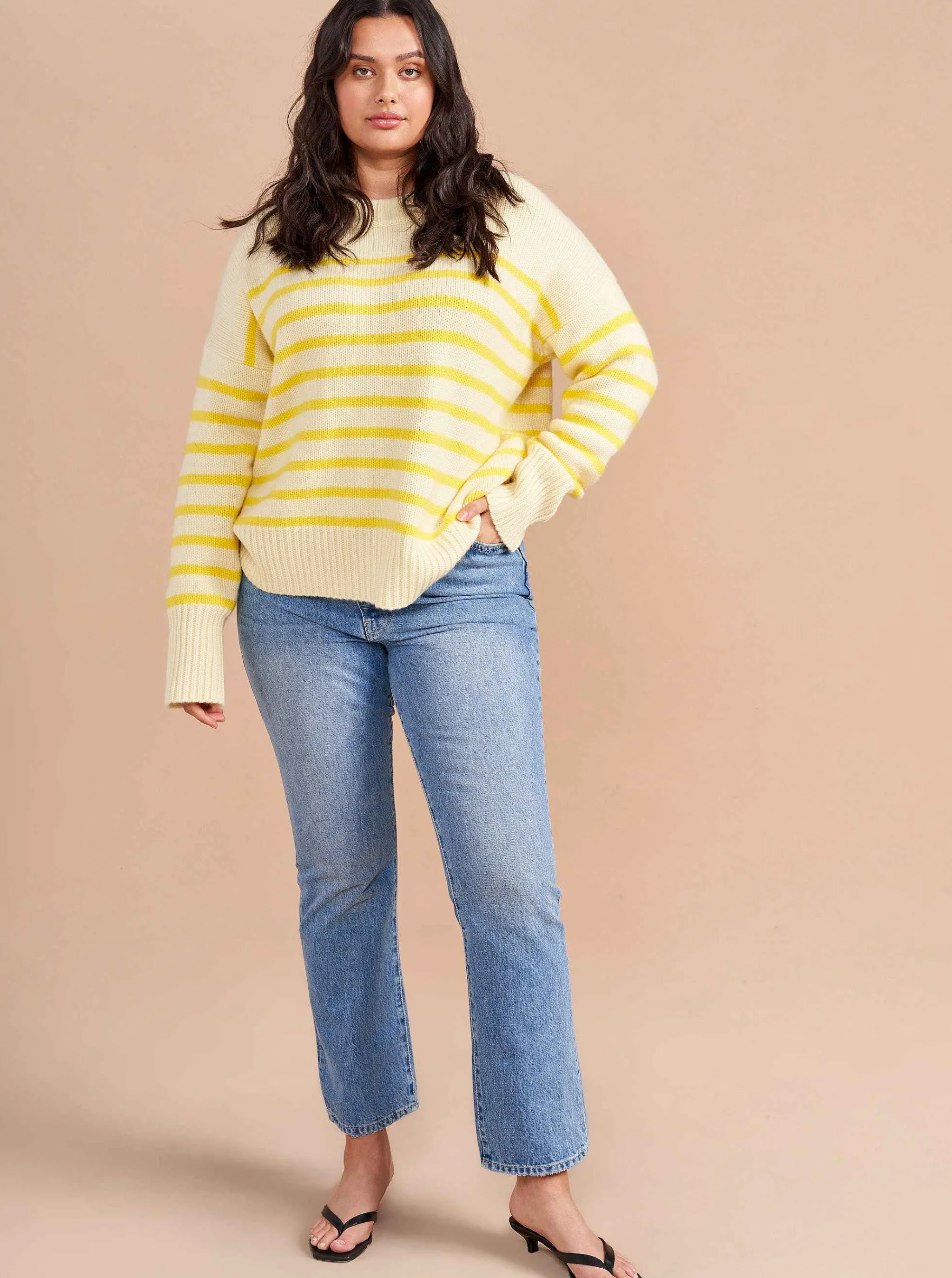 La Ligne Sweaters*Marin Sweater Butter/Lemon