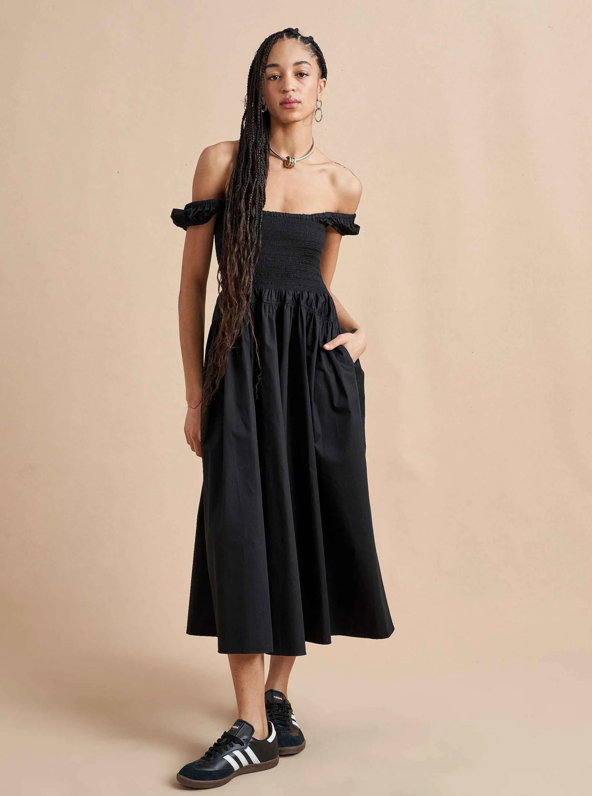 La Ligne Midi Dresses*Vivian Dress Black