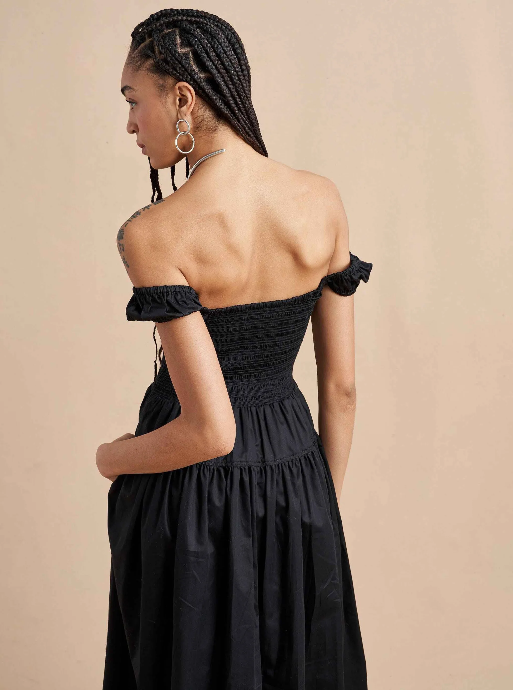 La Ligne Midi Dresses*Vivian Dress Black