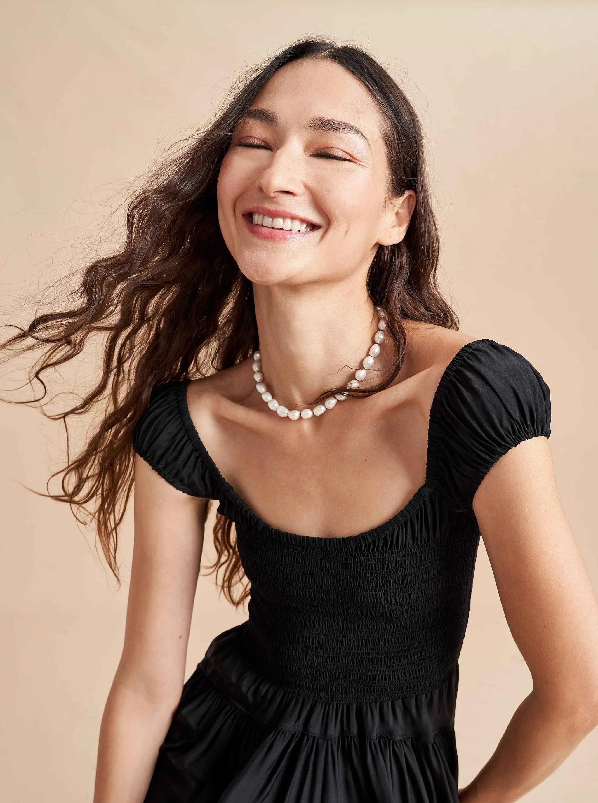 La Ligne Midi Dresses*Silk Vivian Dress Black