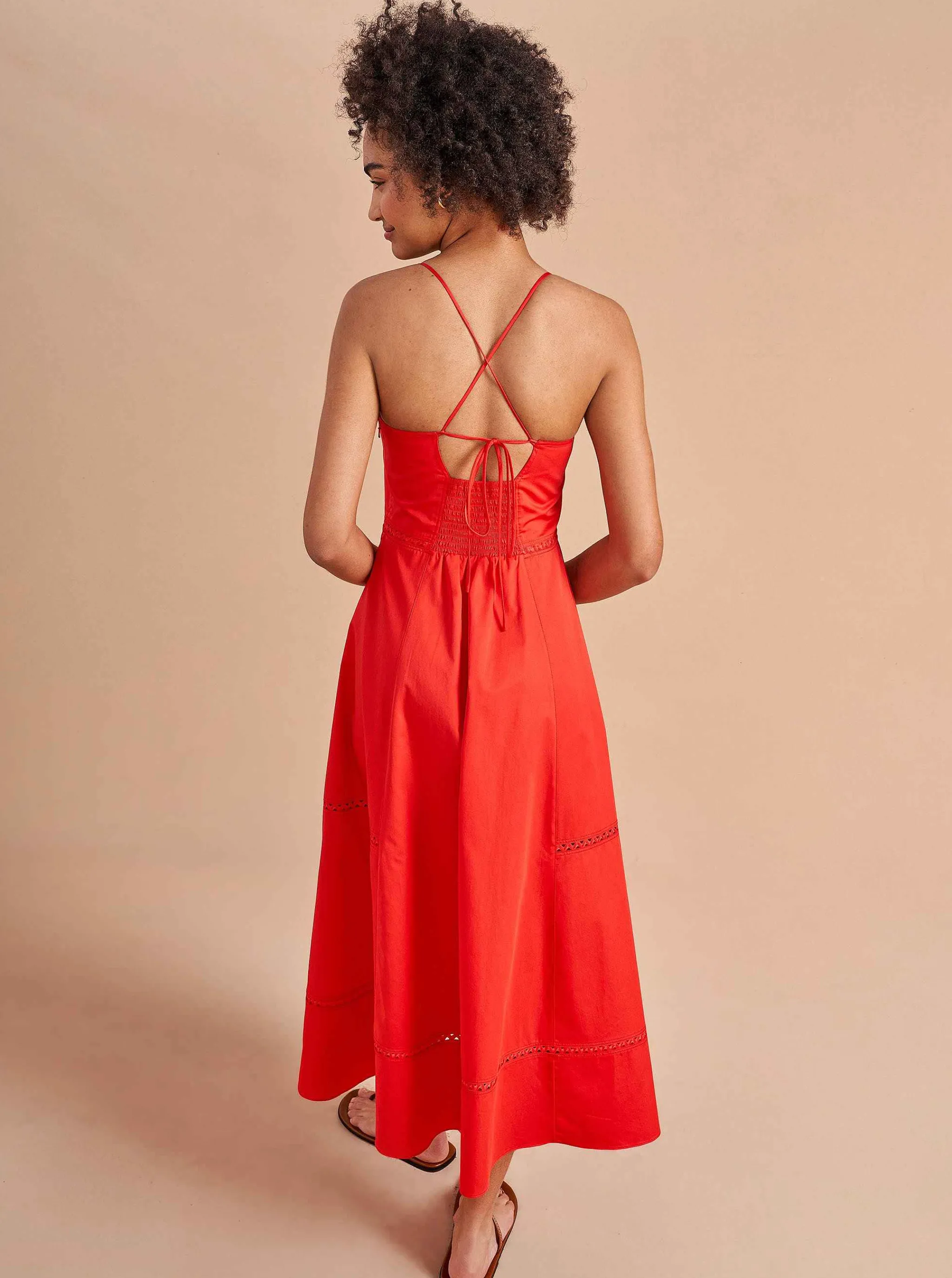 La Ligne Midi Dresses*Hayley Dress Poppy