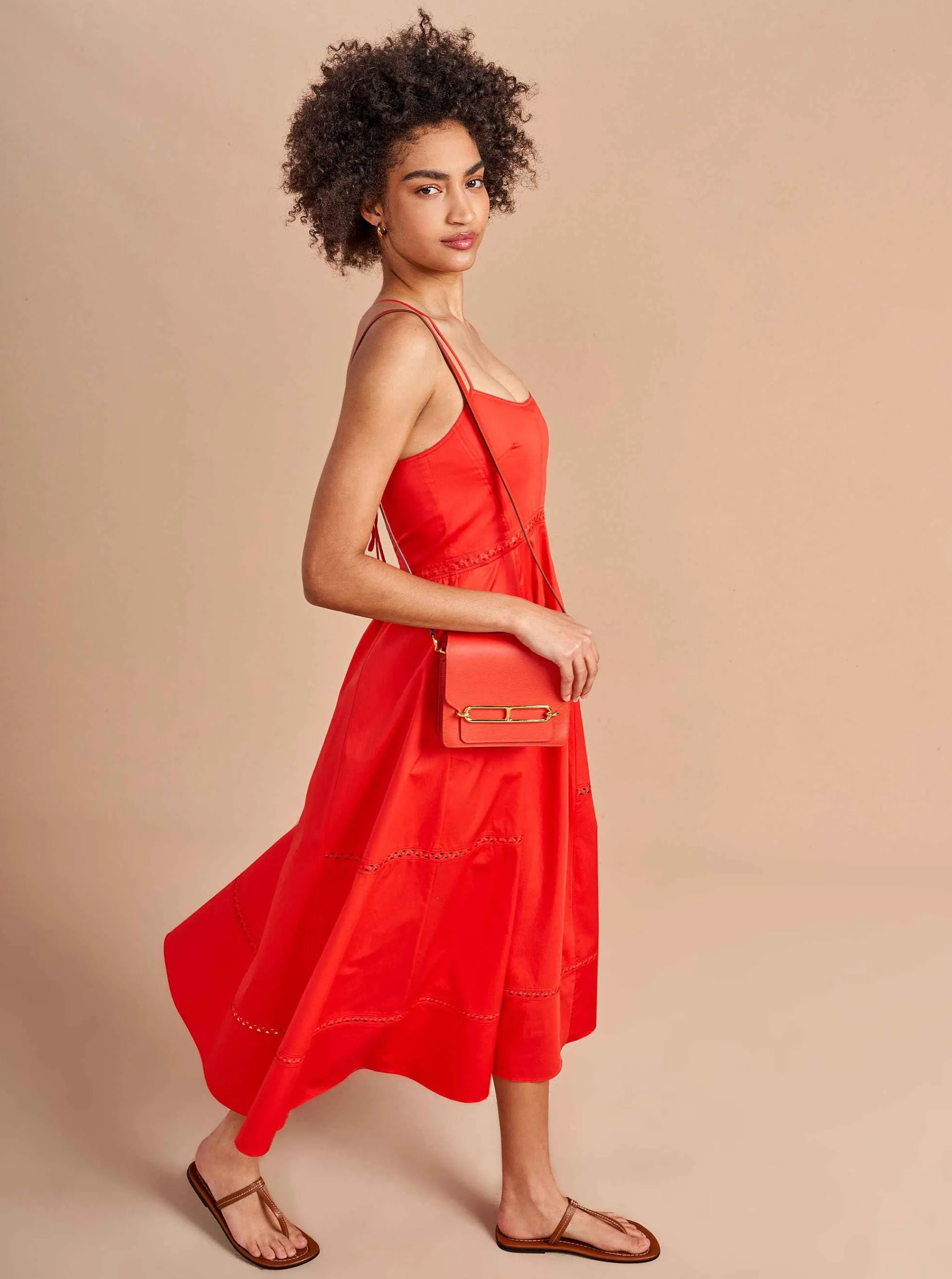 La Ligne Midi Dresses*Hayley Dress Poppy