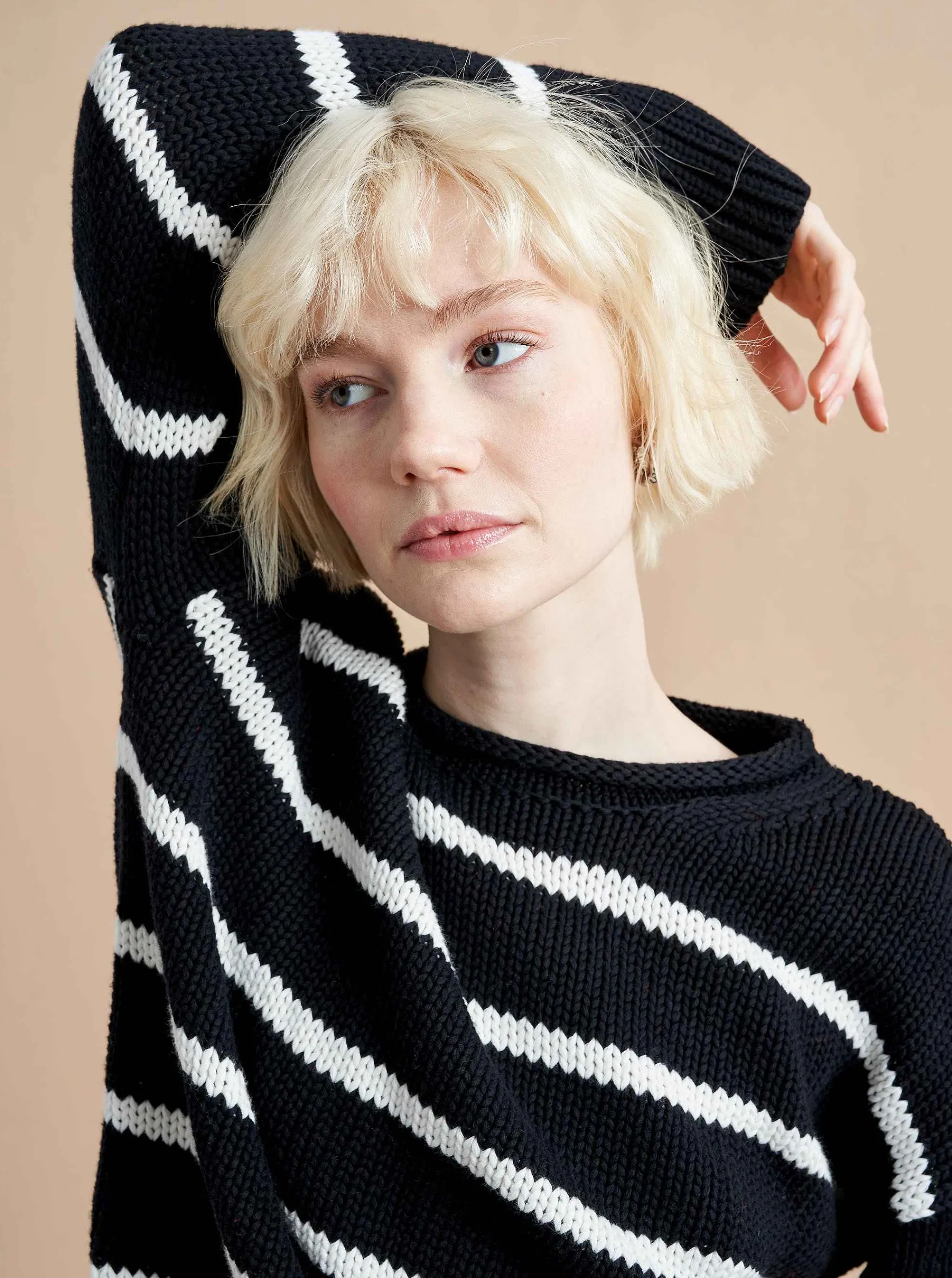 La Ligne Sweaters*Marina Sweater Black/White
