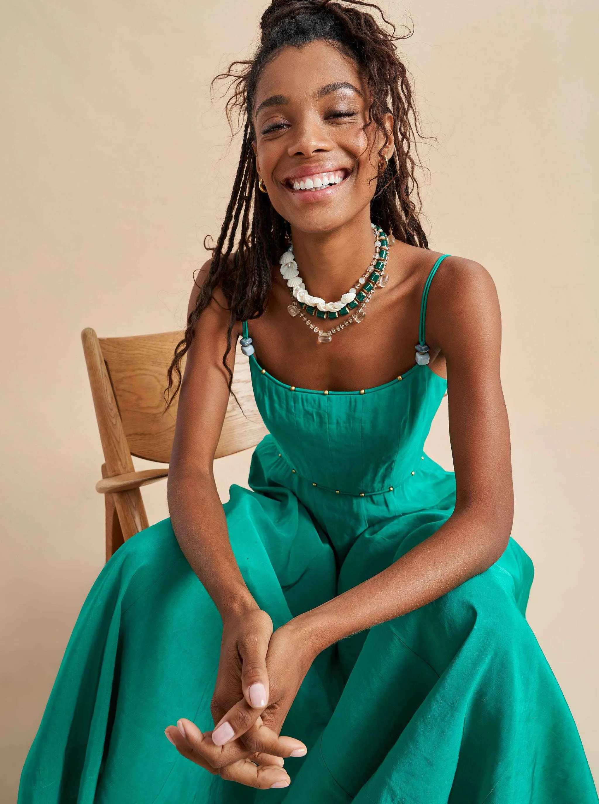 La Ligne Midi Dresses*Disco Dress Kelly Green