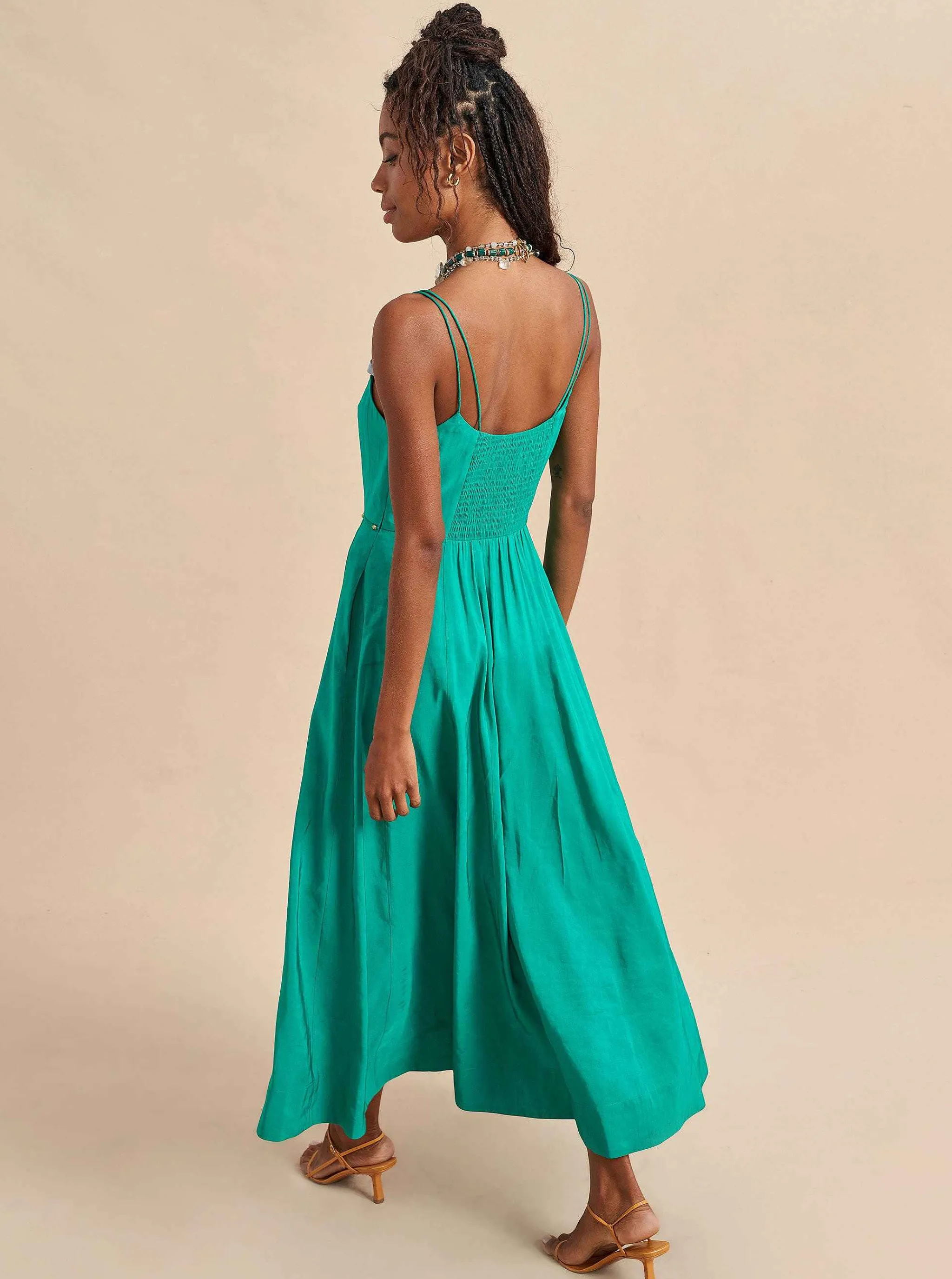 La Ligne Midi Dresses*Disco Dress Kelly Green