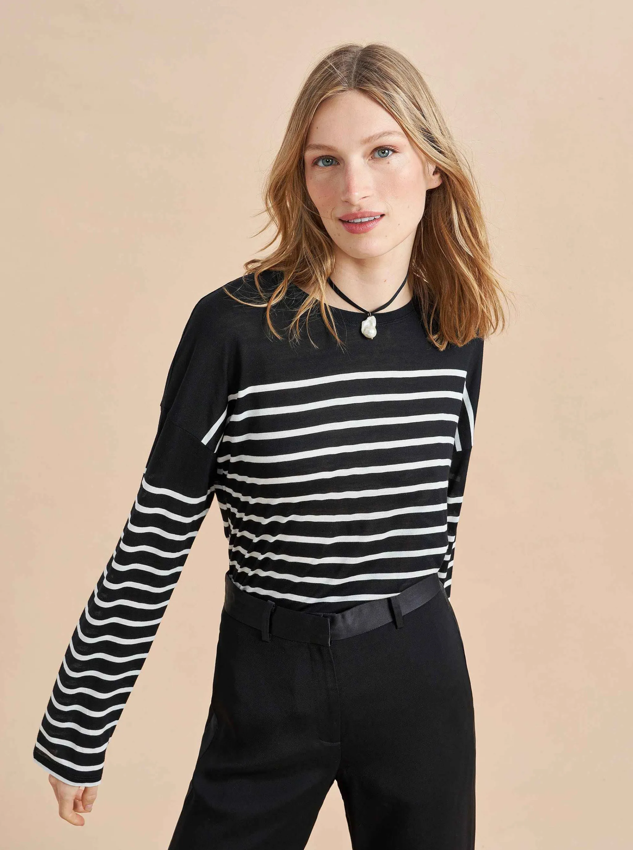 La Ligne Tees*Long Sleeve Teddy Tee