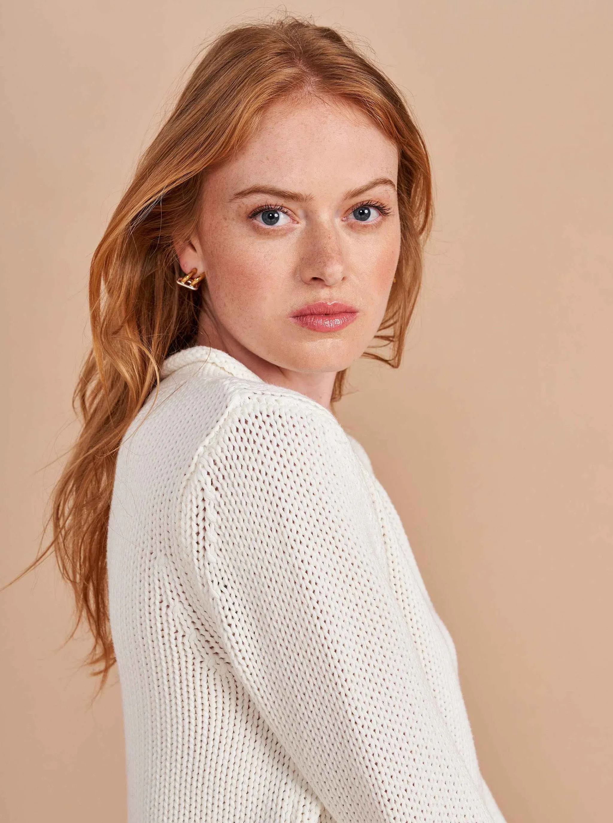 La Ligne Sweaters*Solid Mini Marina Sweater Ivory