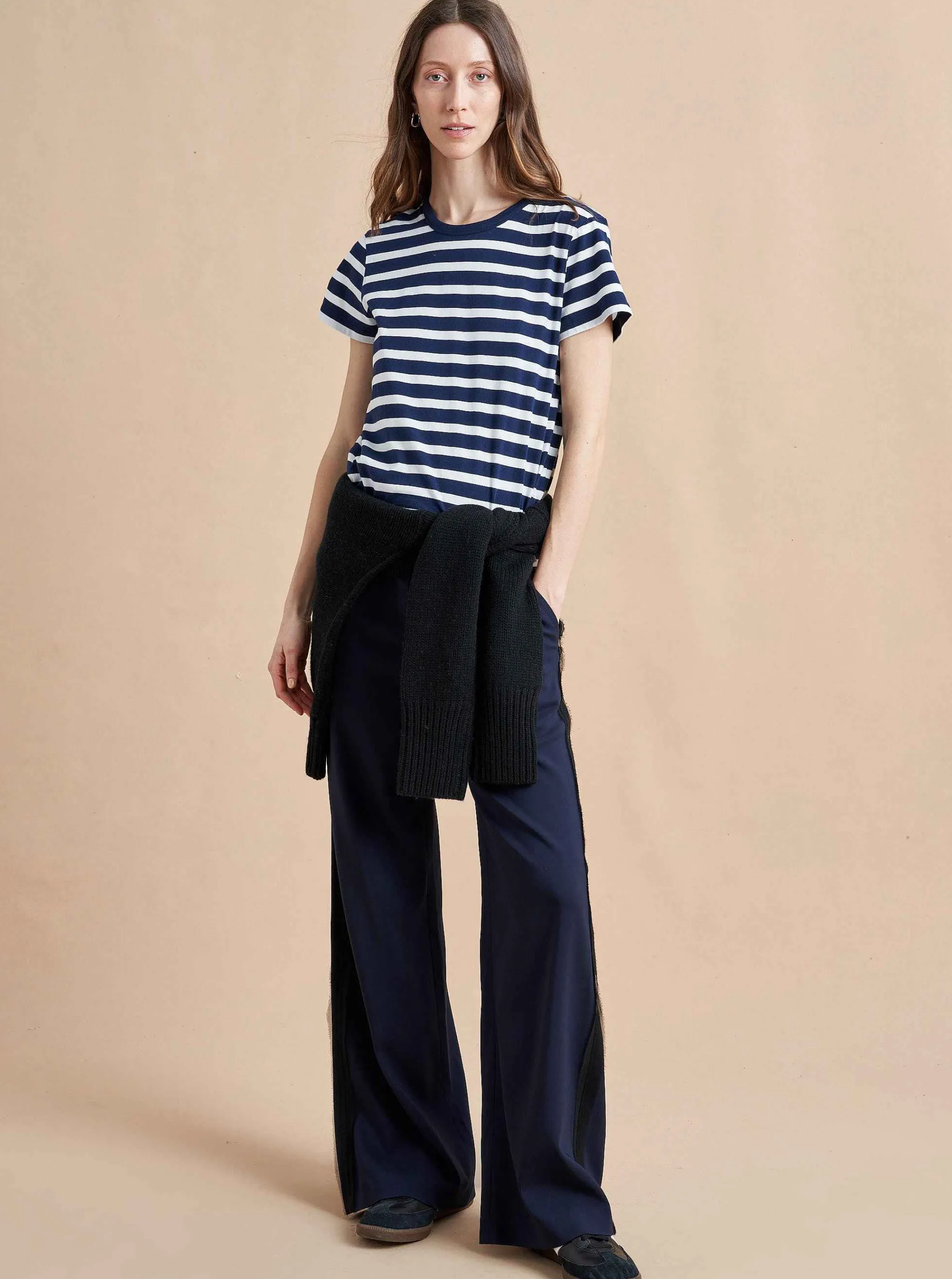 La Ligne Tees*Rickie Tee Navy/White