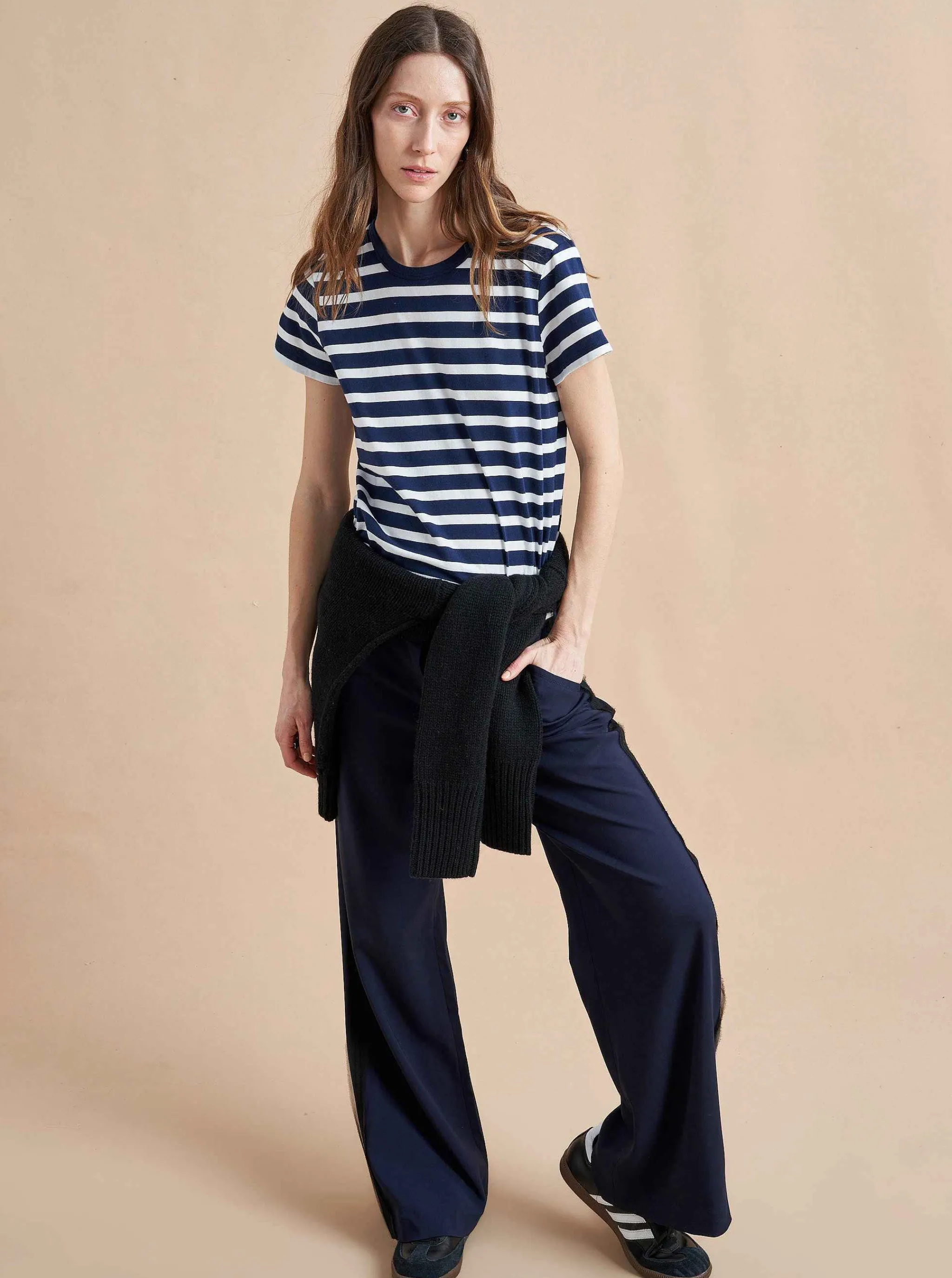 La Ligne Tees*Rickie Tee Navy/White