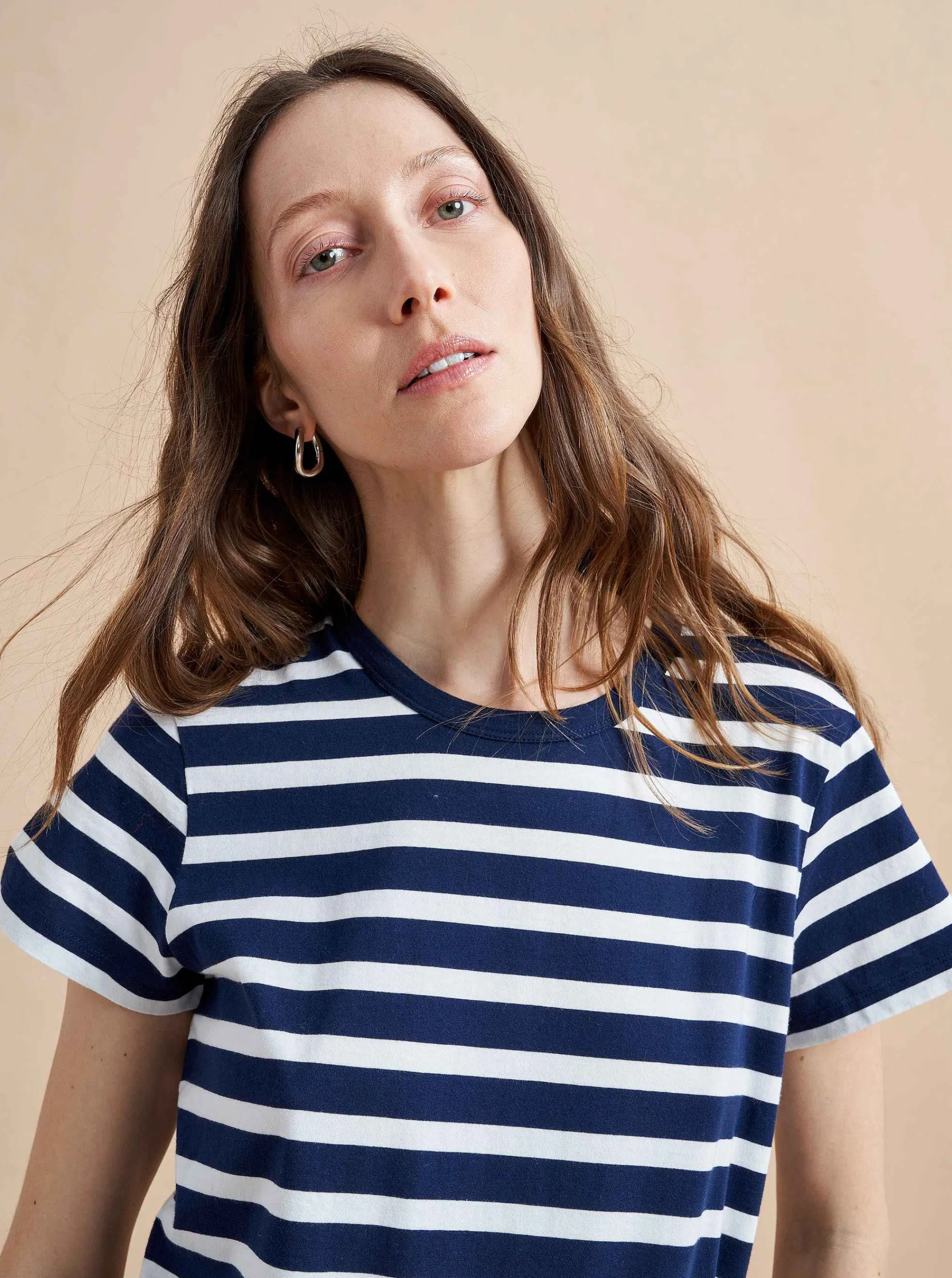 La Ligne Tees*Rickie Tee Navy/White