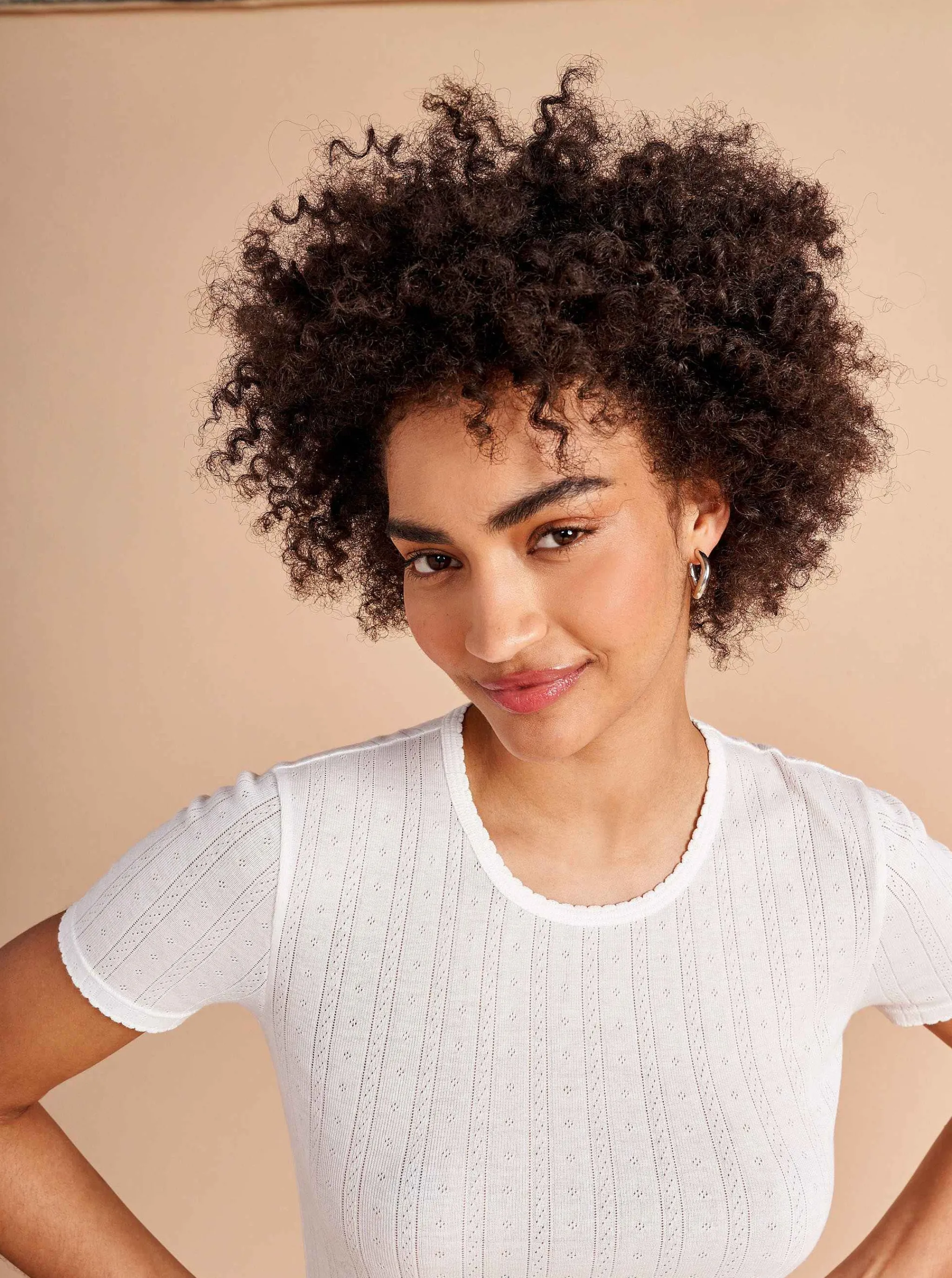 La Ligne Tees*Pointelle Tee Ivory