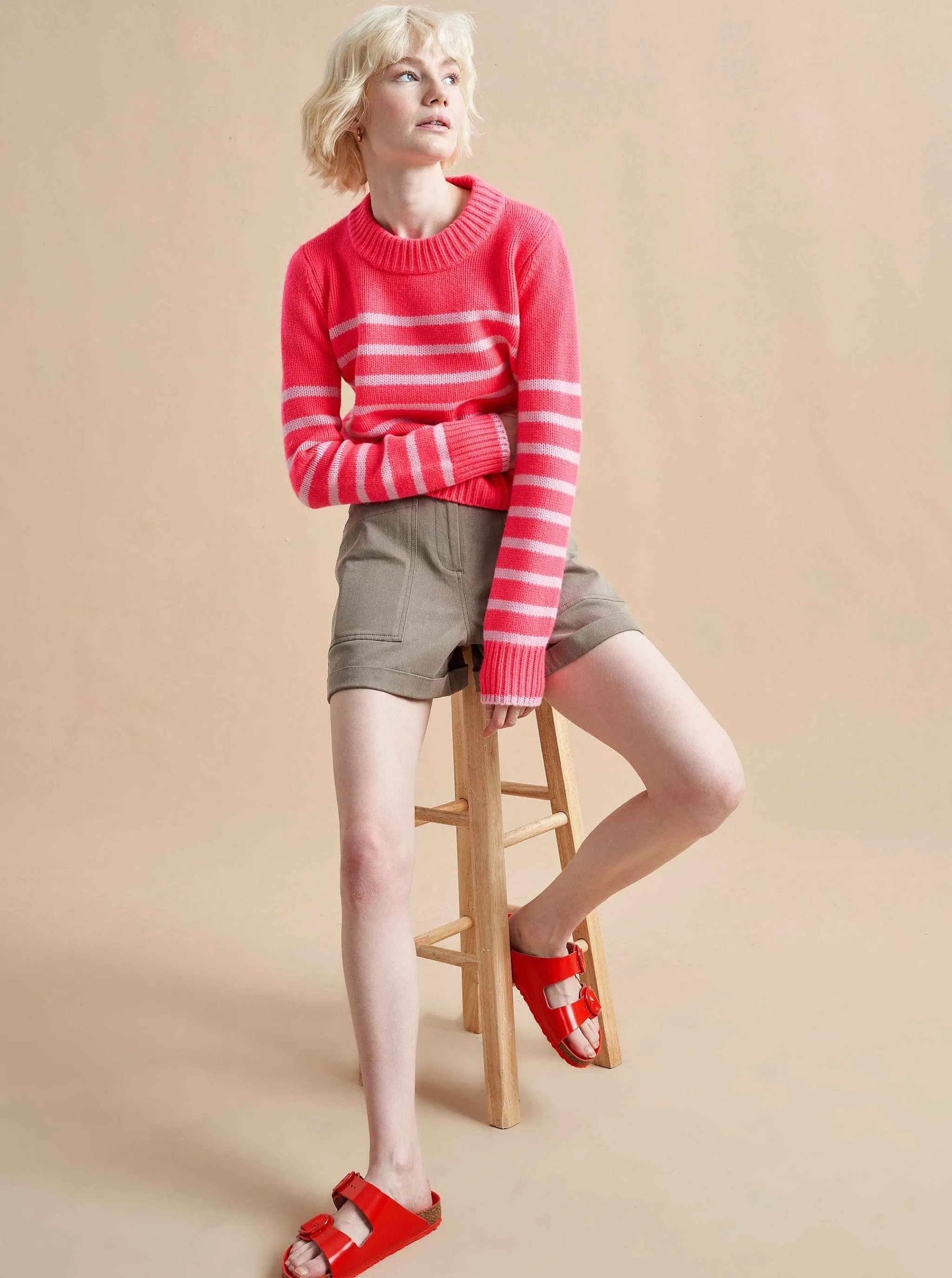 La Ligne Sweaters*Mini Marin Sweater Hot Pink/Bubblegum