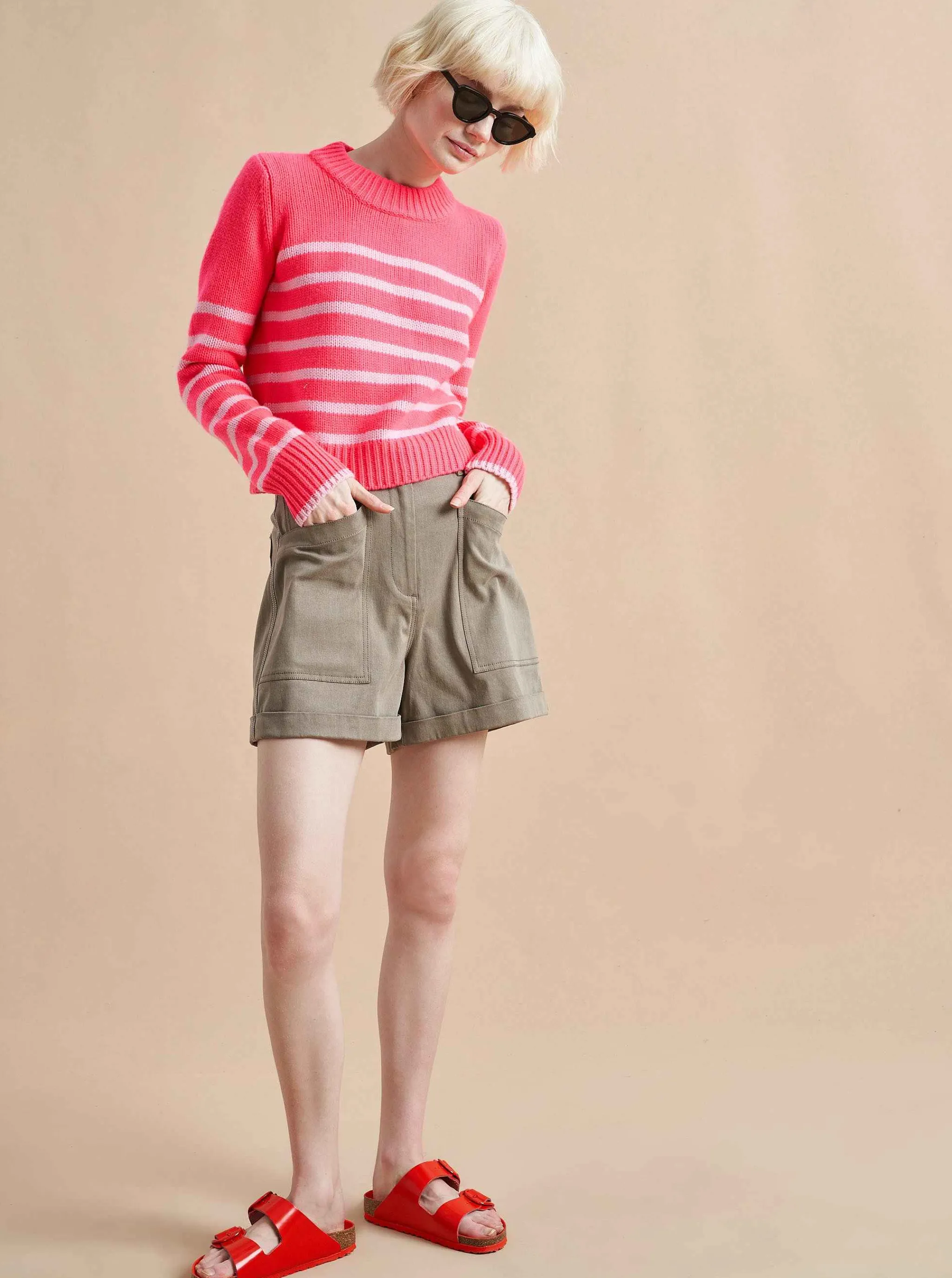 La Ligne Sweaters*Mini Marin Sweater Hot Pink/Bubblegum