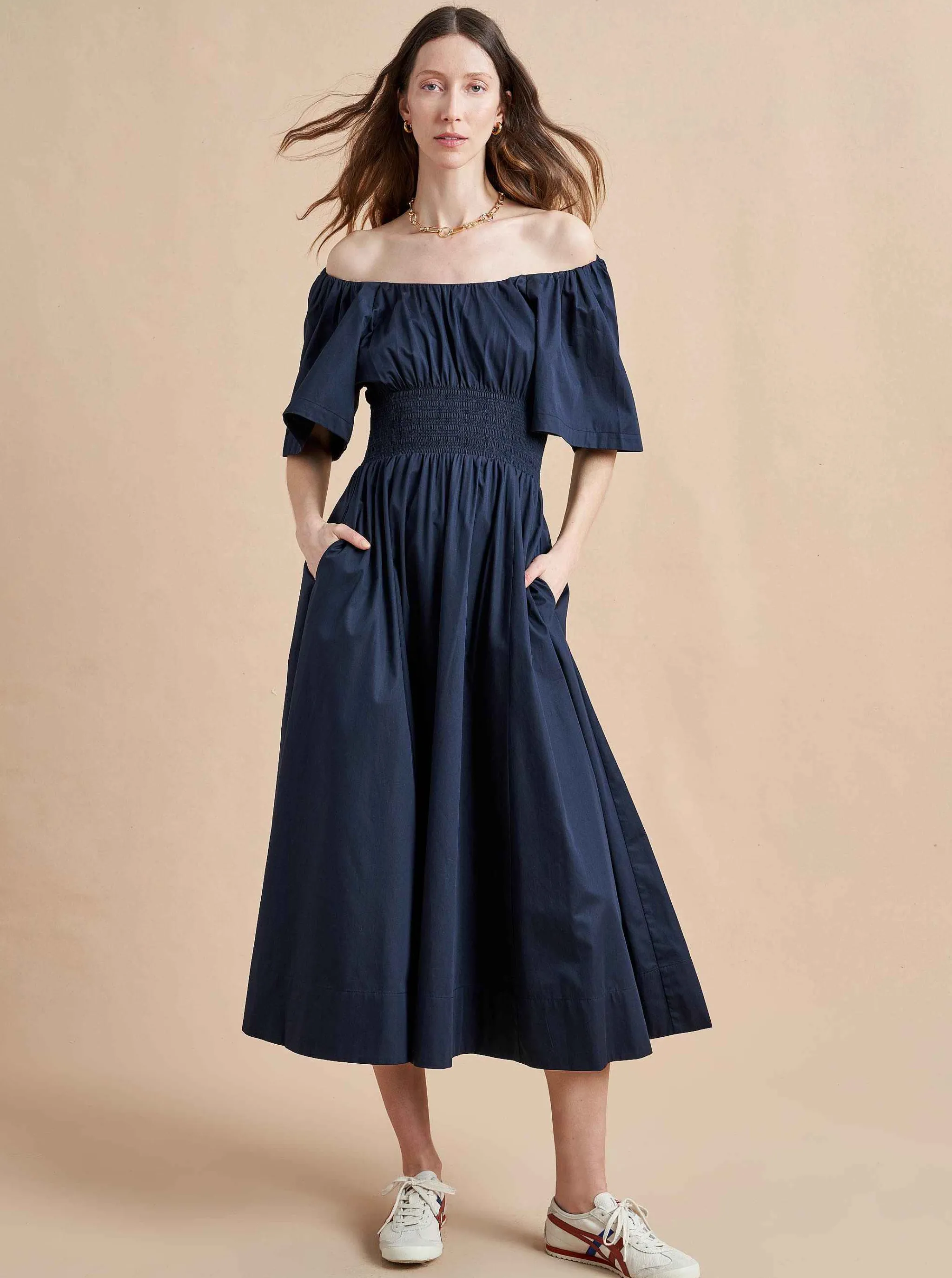 La Ligne Midi Dresses*Claire Dress Navy