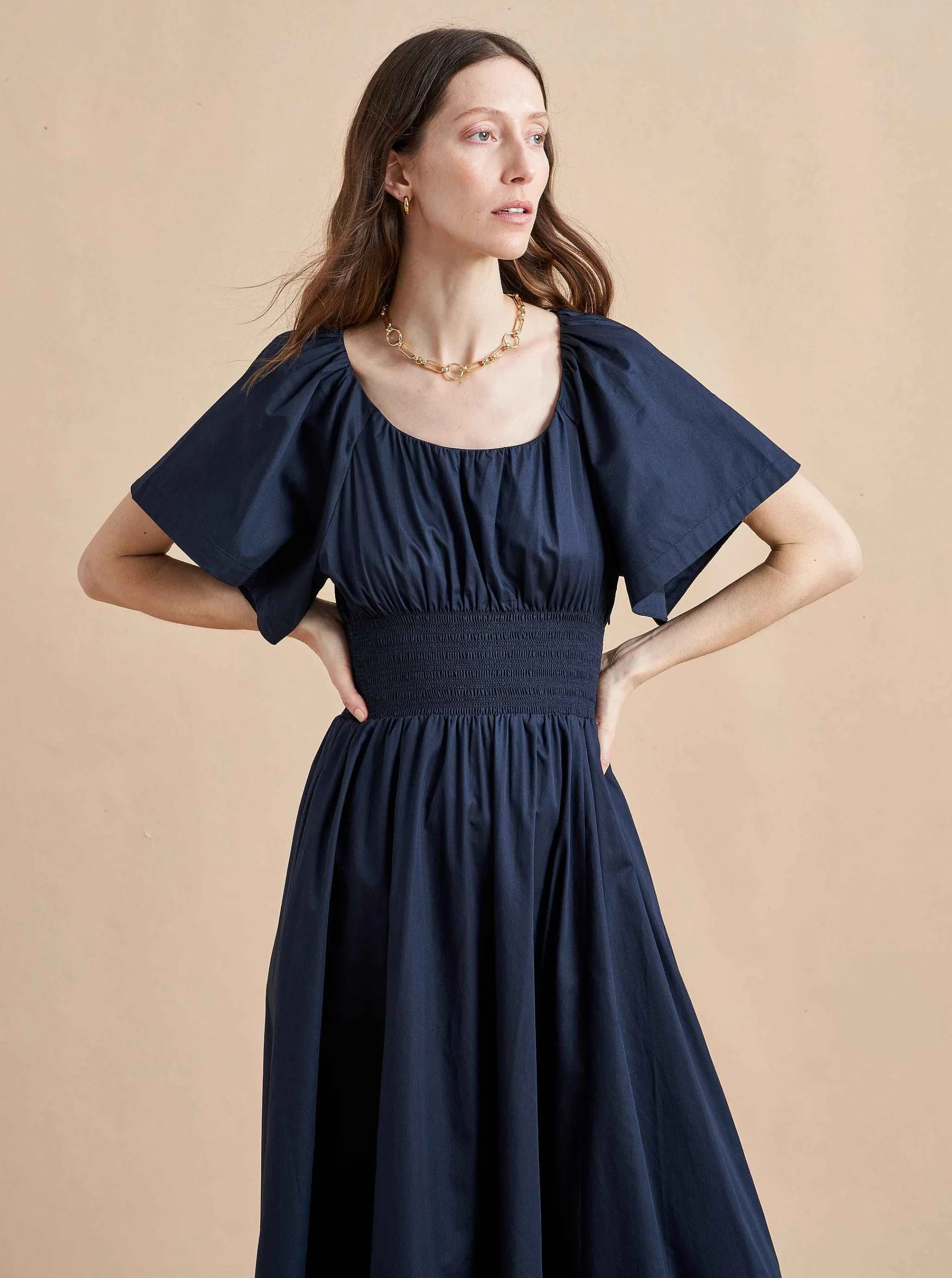 La Ligne Midi Dresses*Claire Dress Navy