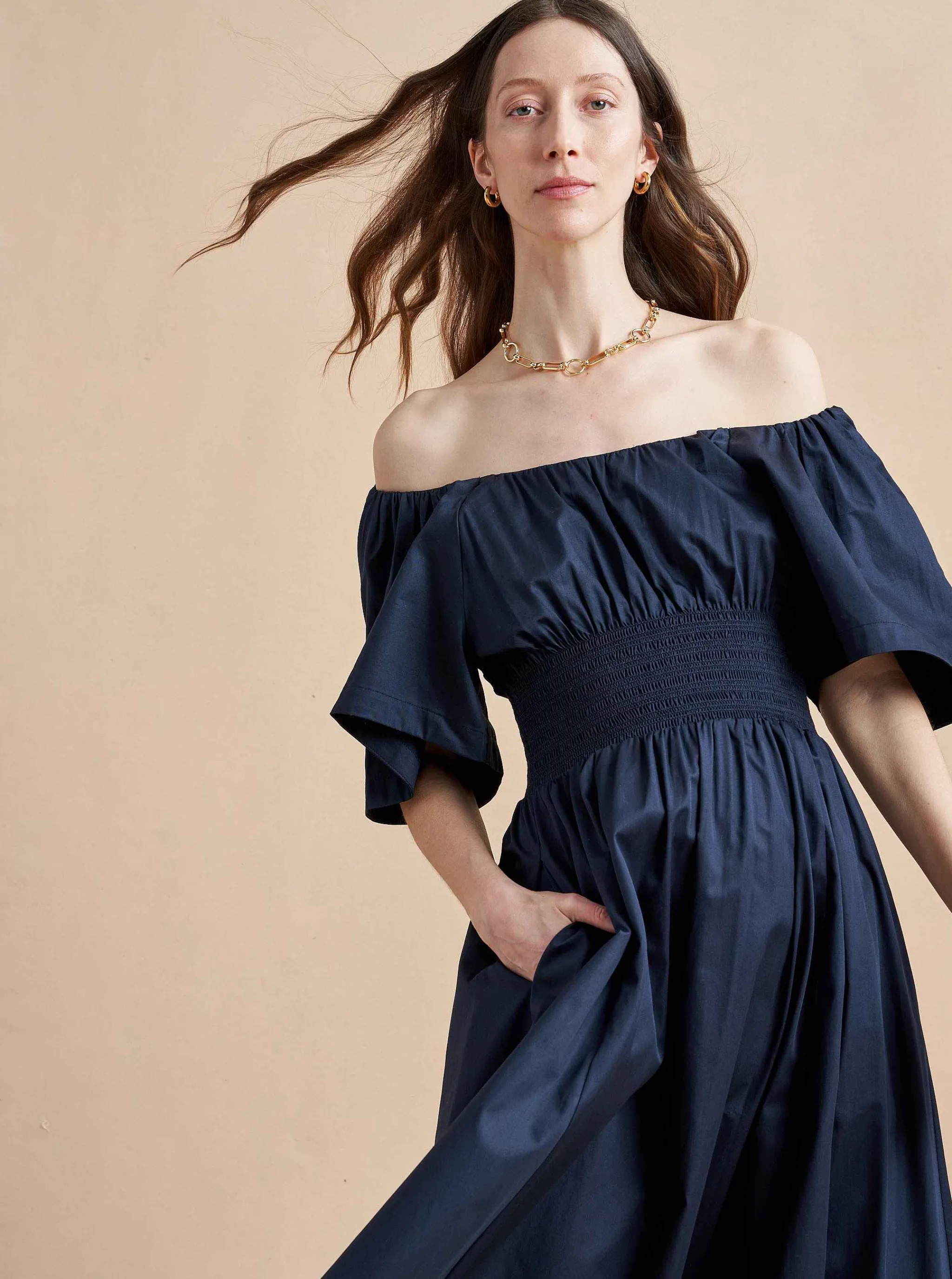 La Ligne Midi Dresses*Claire Dress Navy