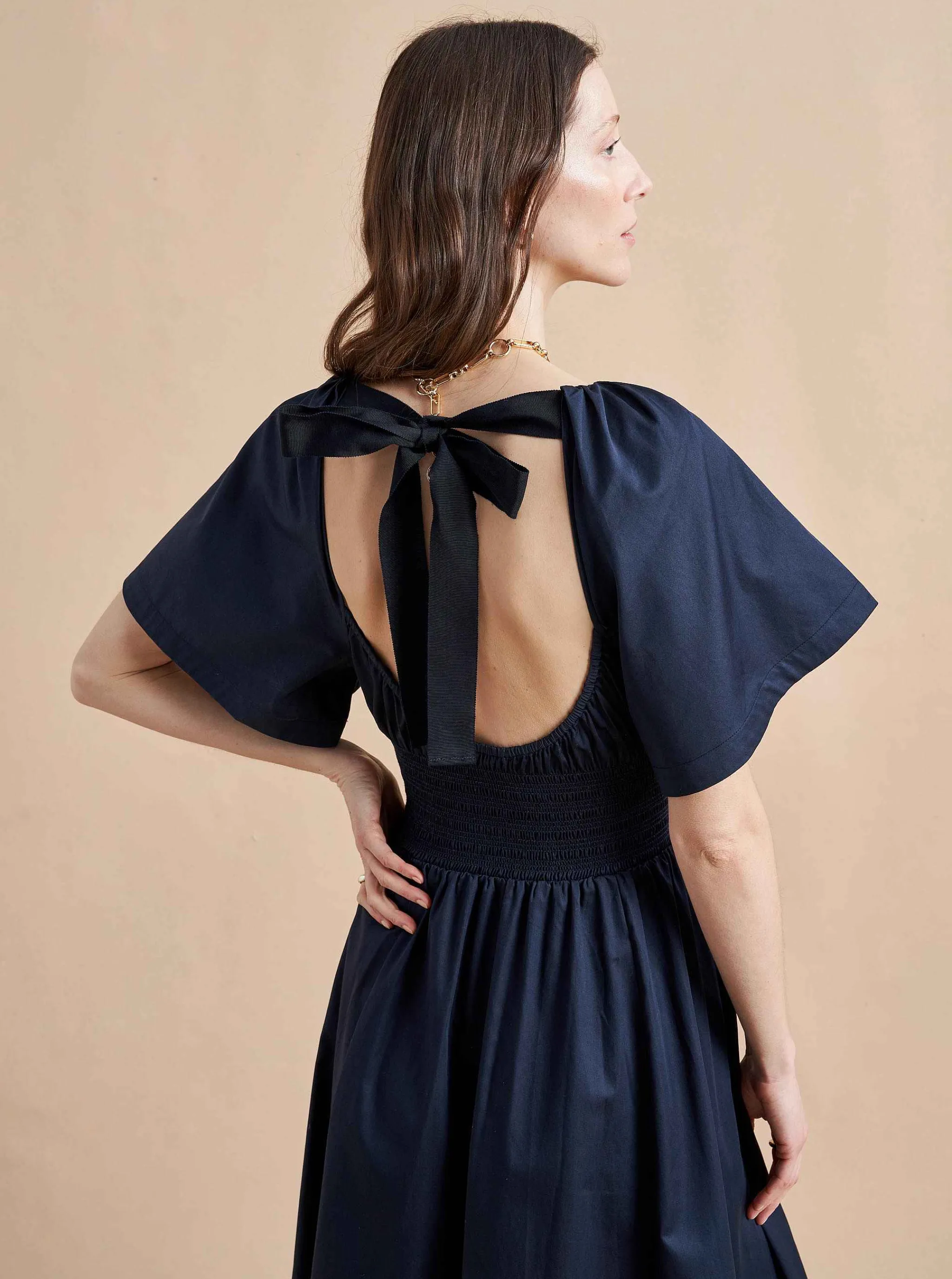 La Ligne Midi Dresses*Claire Dress Navy