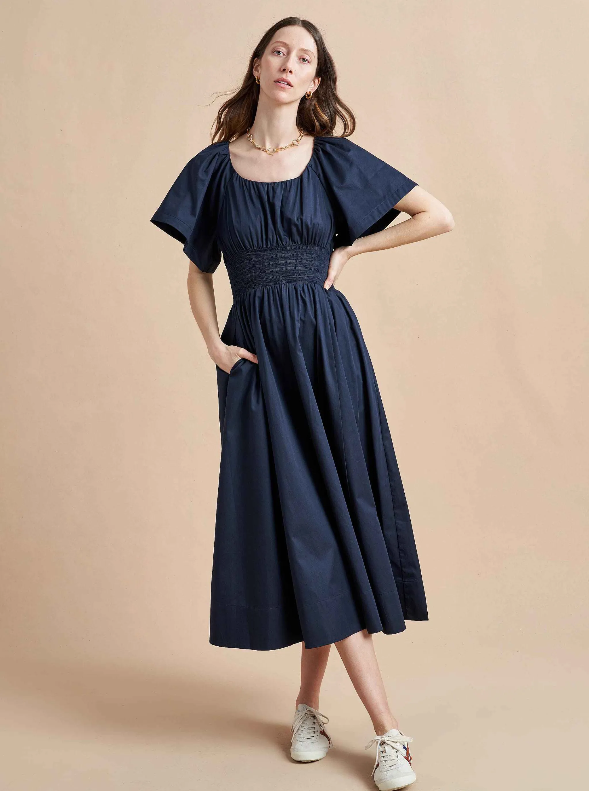 La Ligne Midi Dresses*Claire Dress Navy