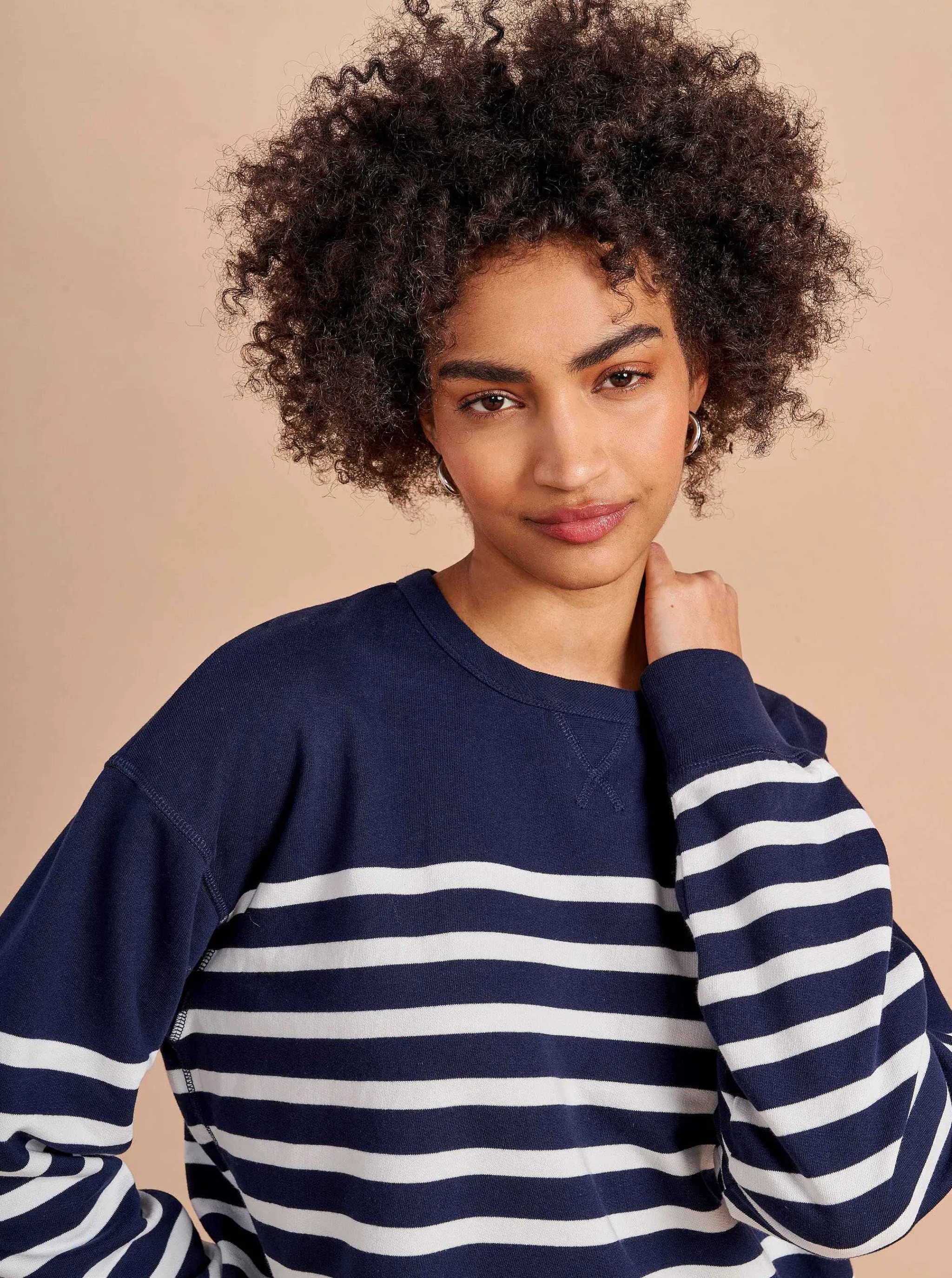 La Ligne Tops*James Sweatshirt Navy/Ivory