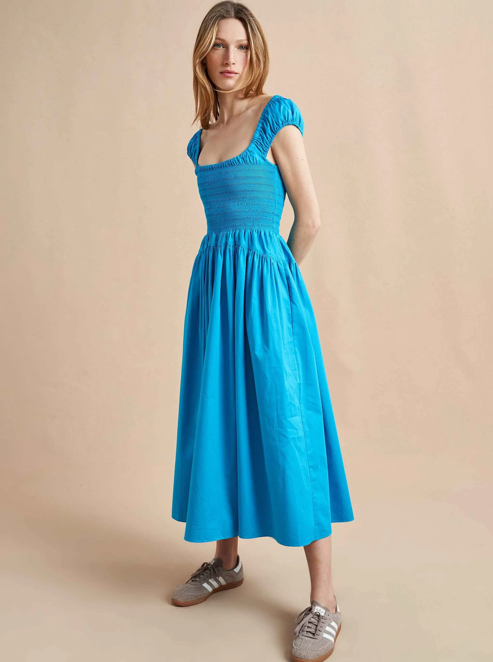 La Ligne Midi Dresses*Vivian Dress Cerulean