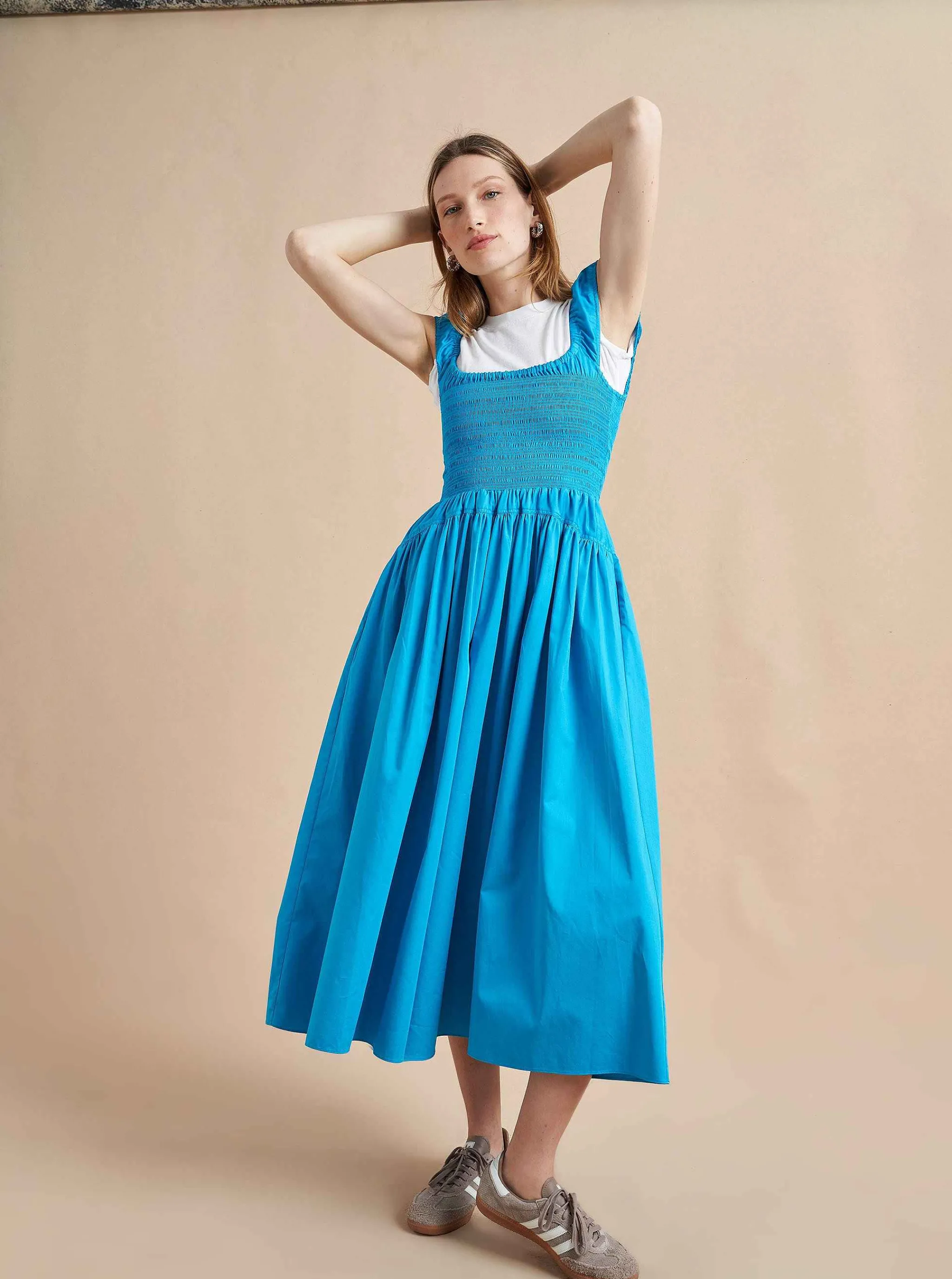 La Ligne Midi Dresses*Vivian Dress Cerulean