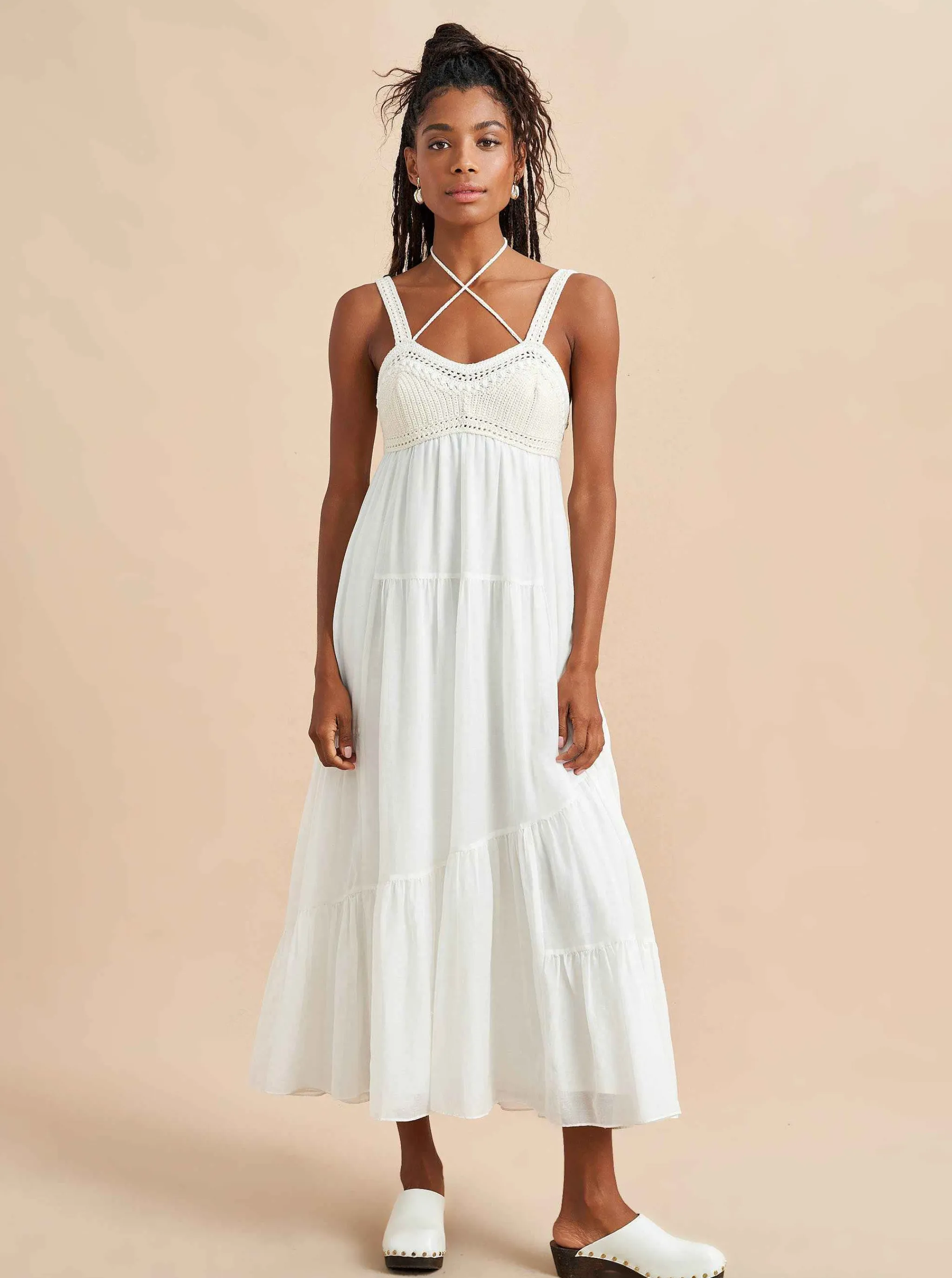 La Ligne Midi Dresses*Jane Dress Ivory