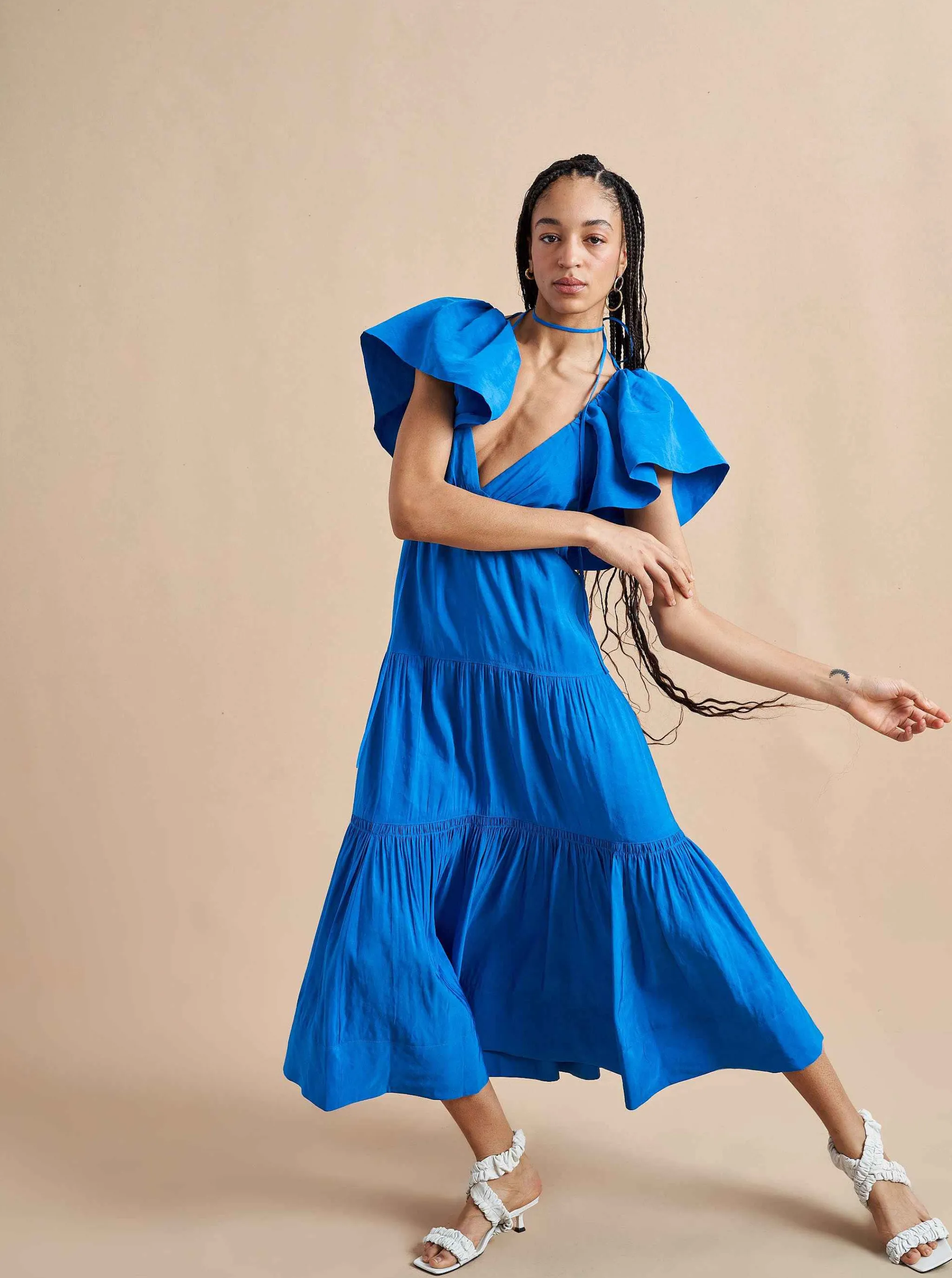 La Ligne Midi Dresses*Stella Dress Ultramarine