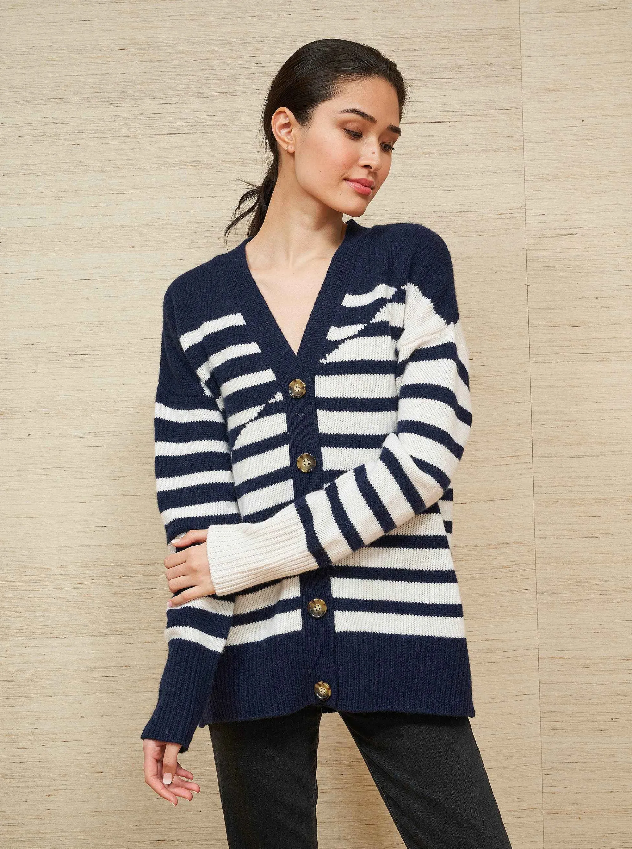 La Ligne Cardigans*Maritime Marin Cardigan