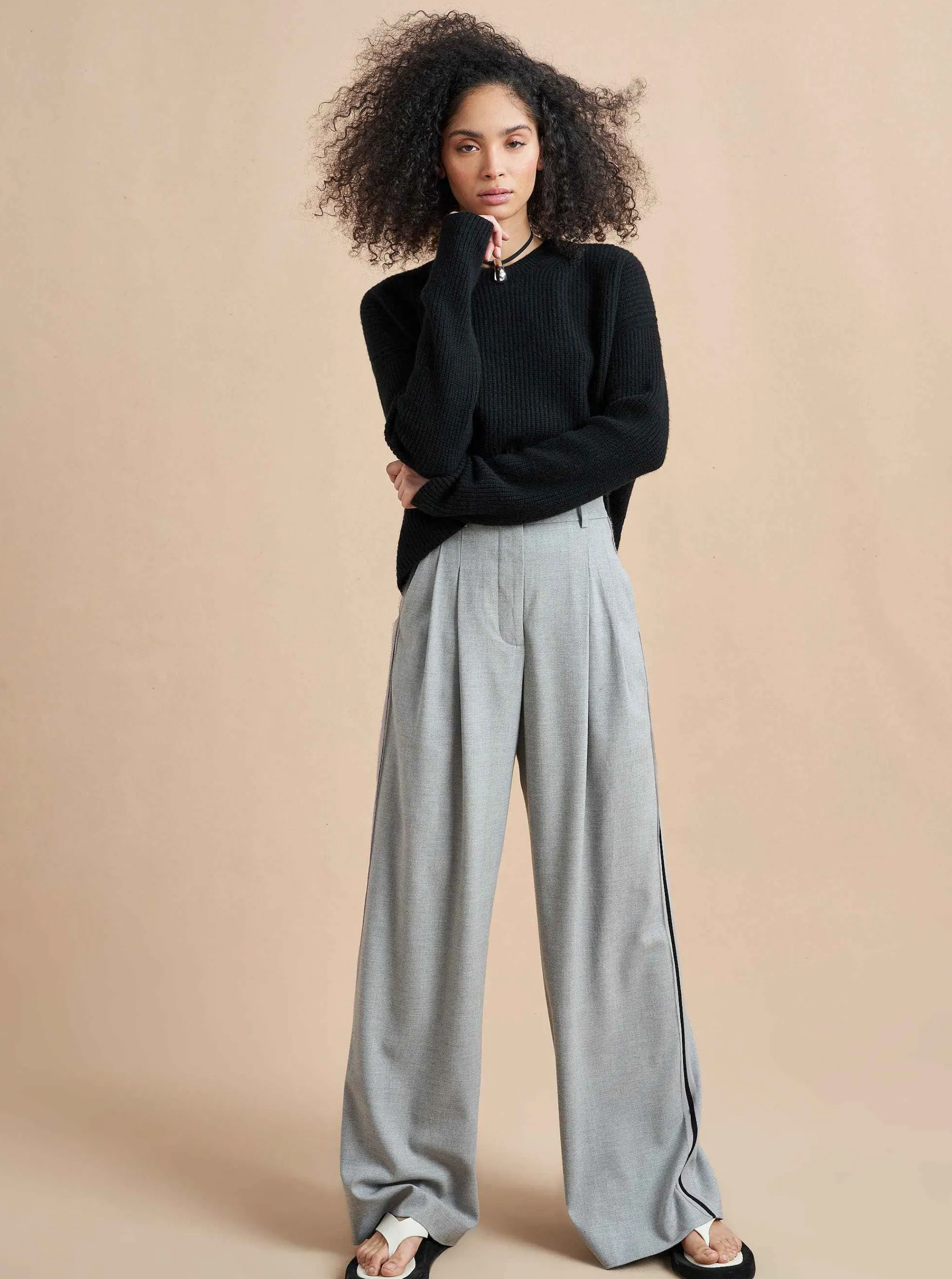 La Ligne Sweaters*Mini Toujours Sweater Black