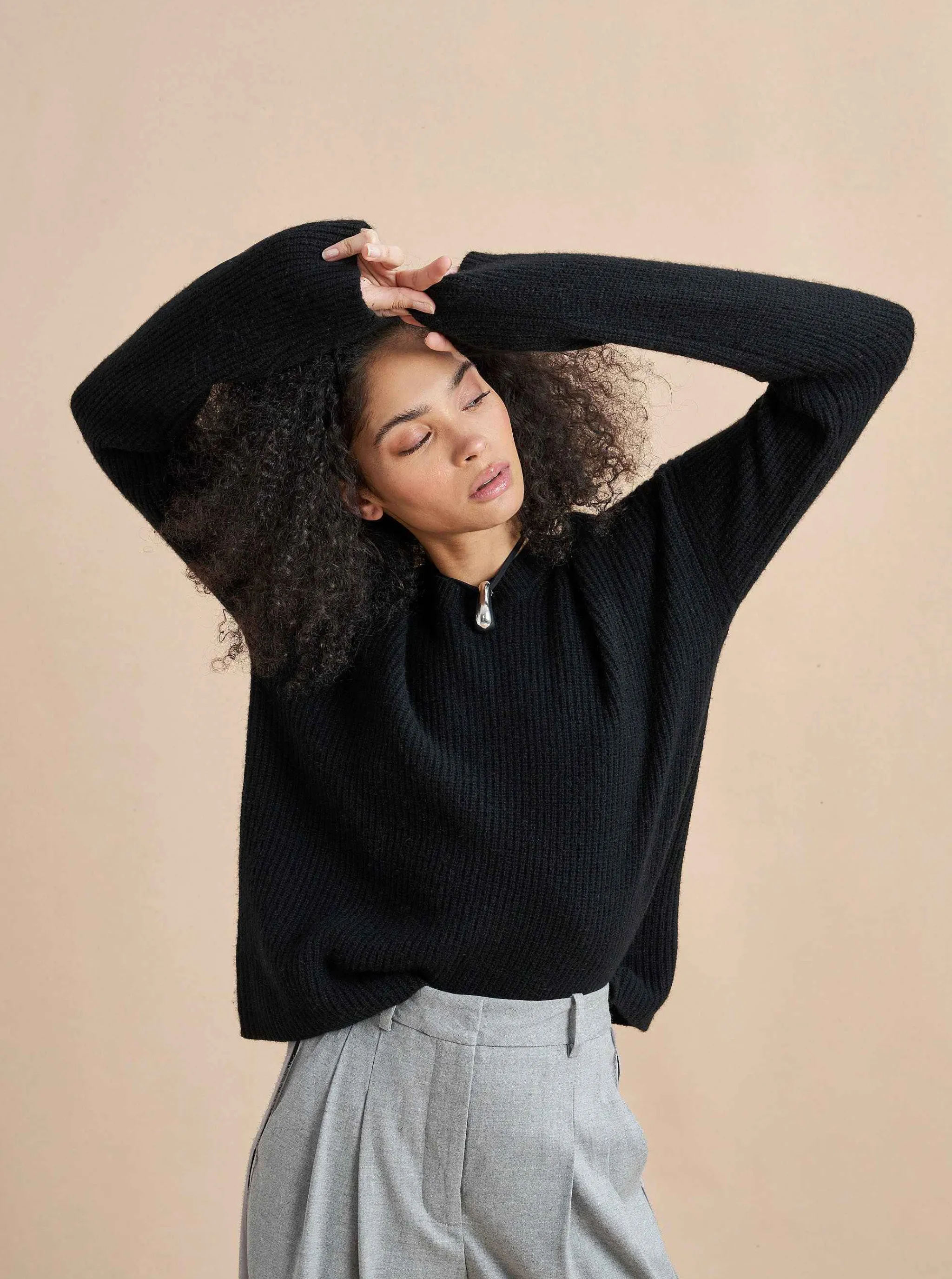 La Ligne Sweaters*Mini Toujours Sweater Black