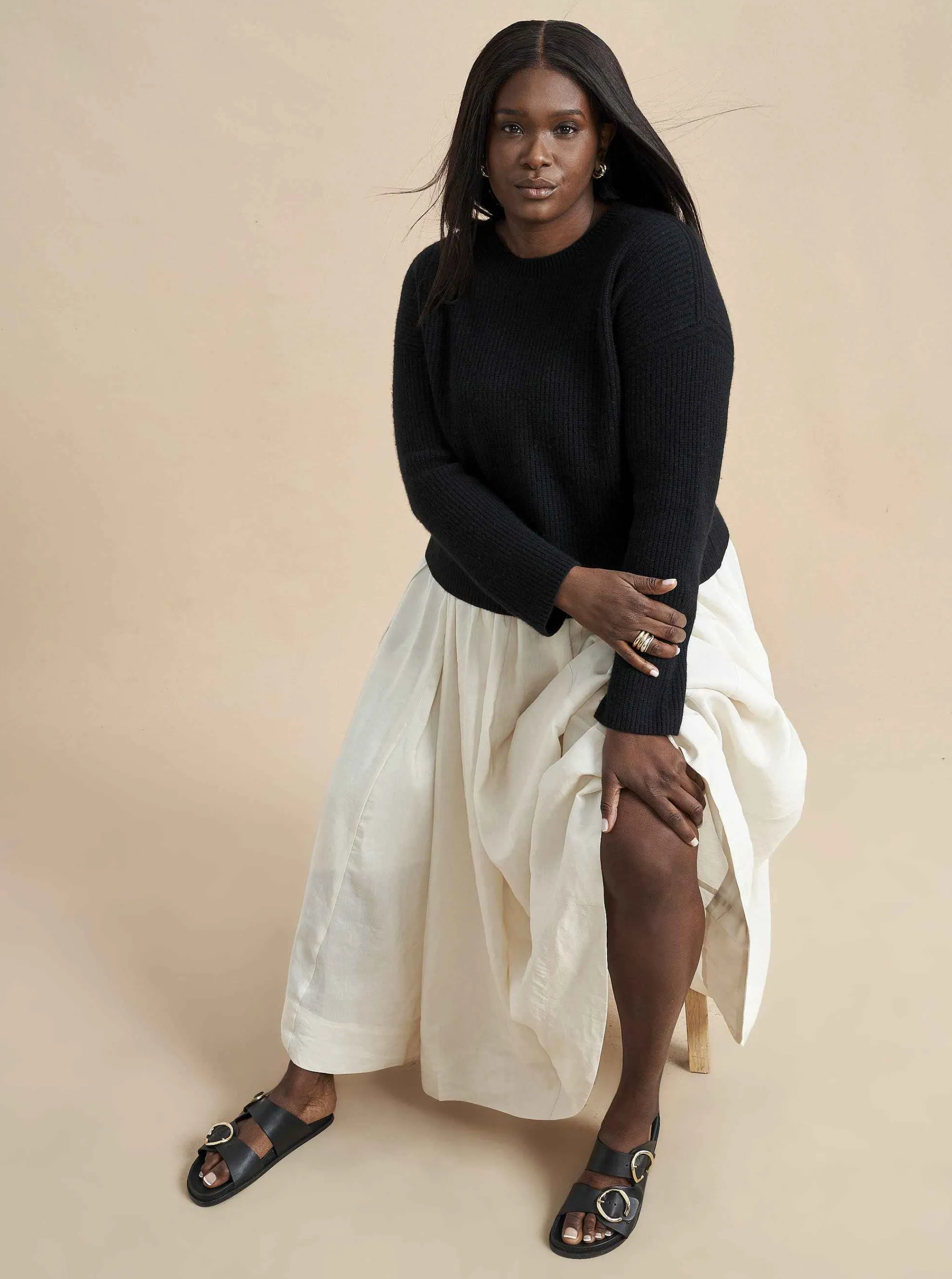 La Ligne Sweaters*Mini Toujours Sweater Black