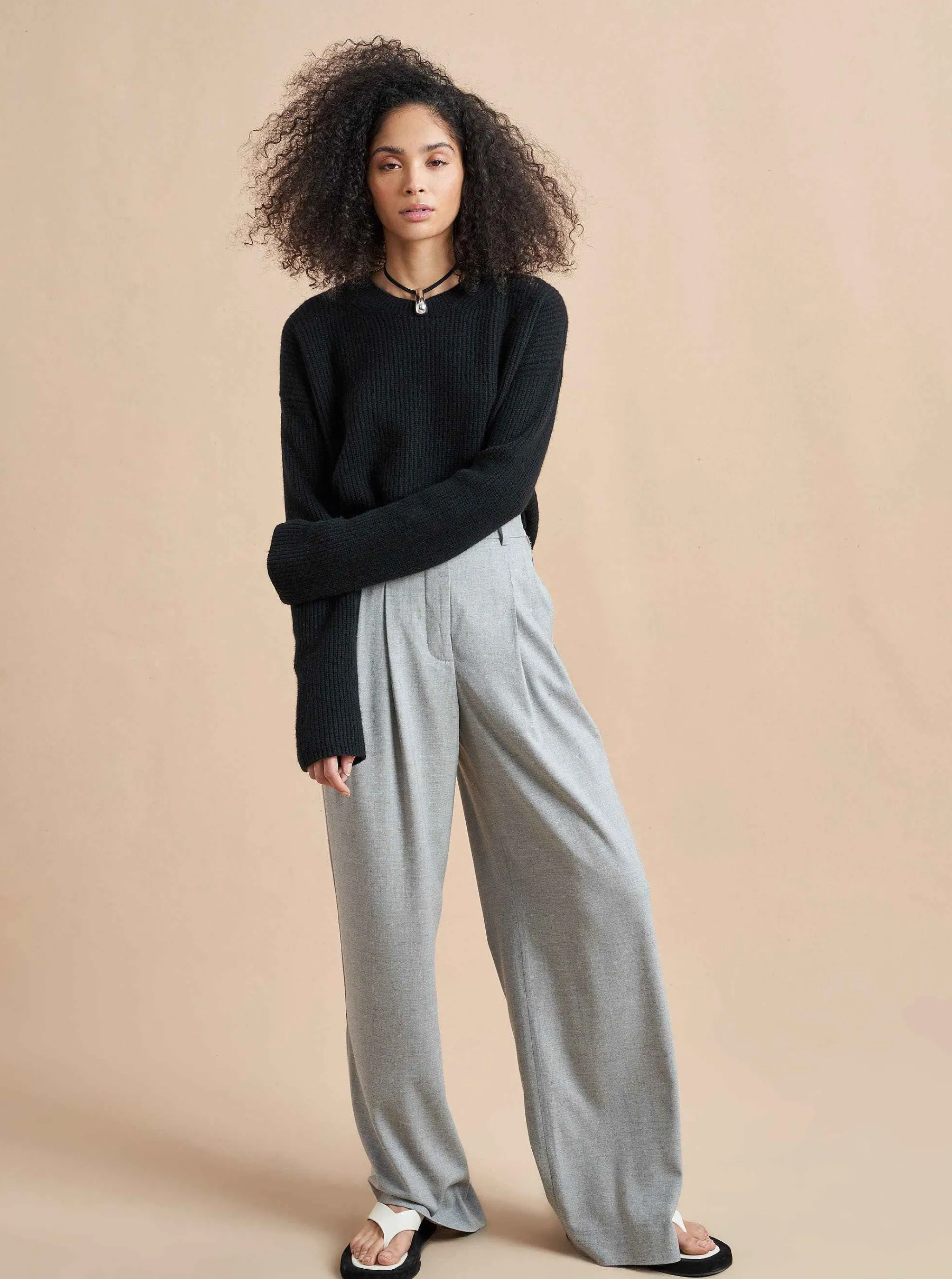 La Ligne Sweaters*Mini Toujours Sweater Black