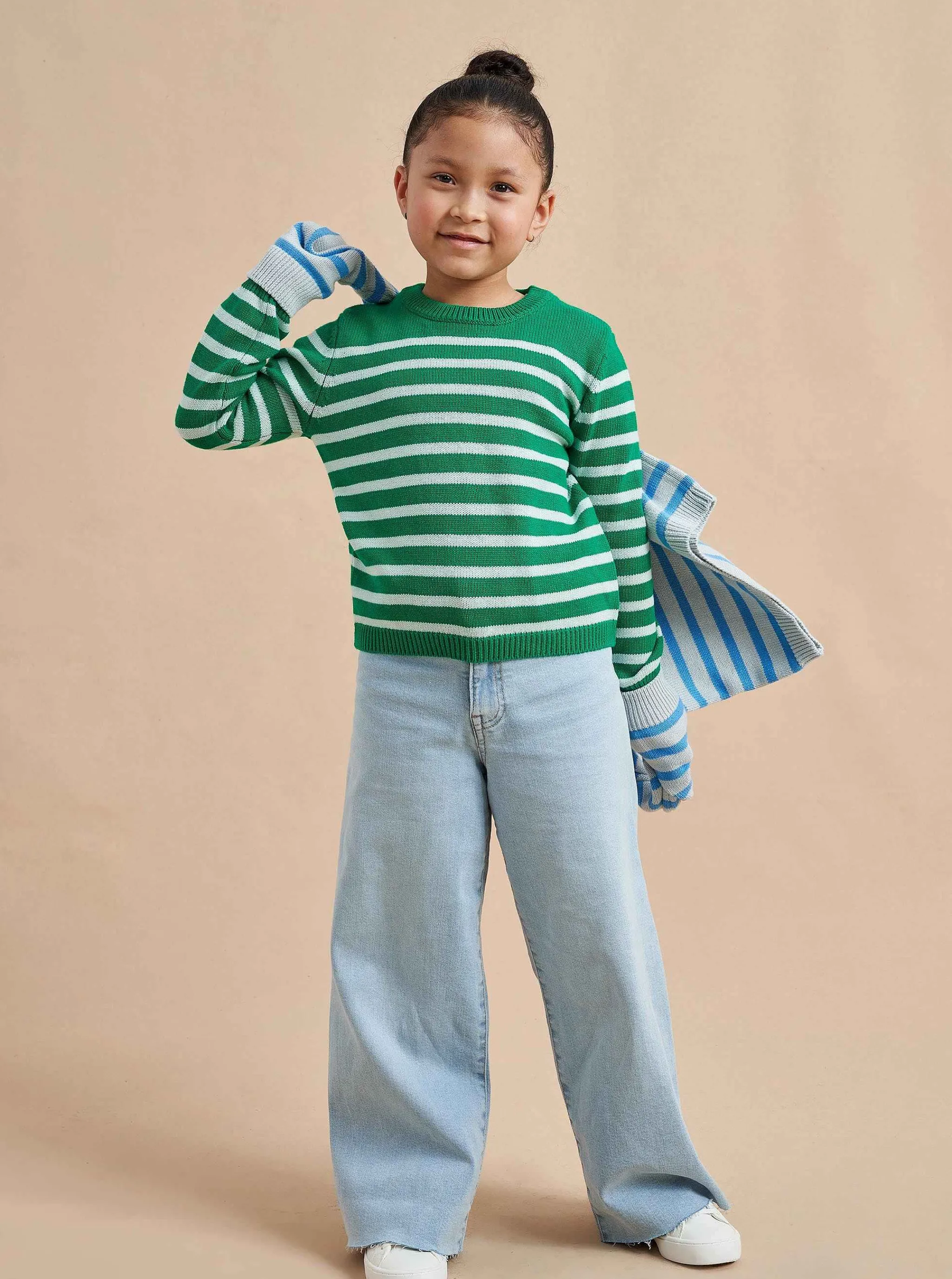 La Ligne Sweaters*Marini Sweater Kelly Green