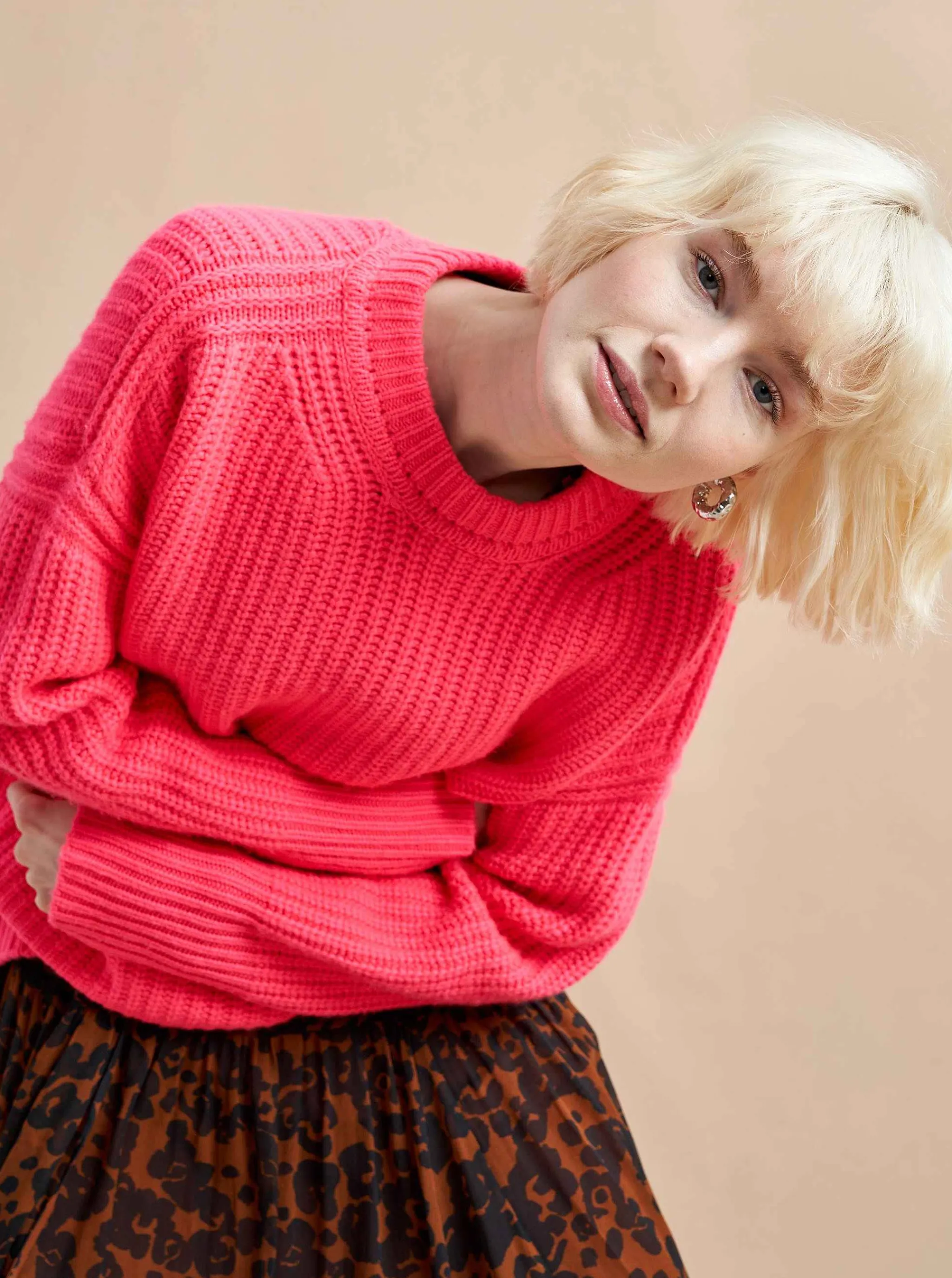 La Ligne Sweaters*Toujours Sweater Hot Pink