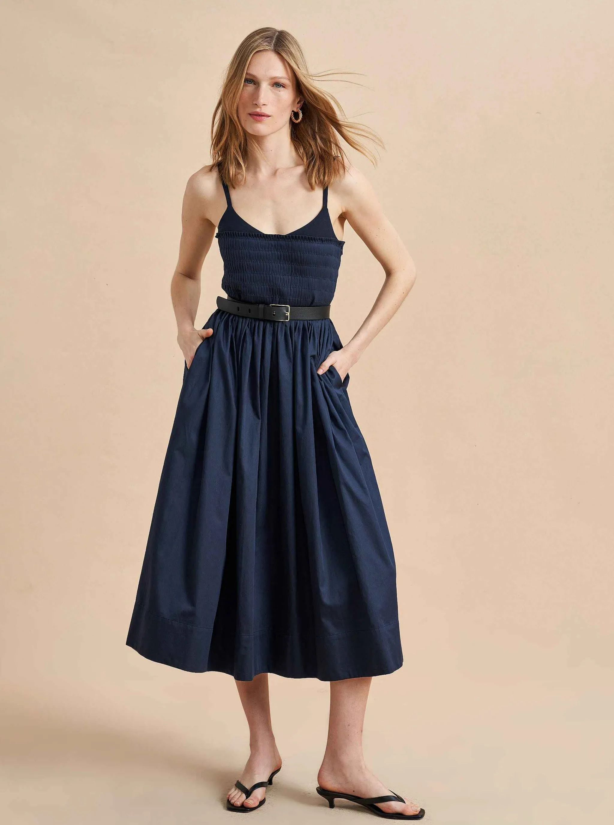 La Ligne Midi Dresses*Devon Dress Midnight