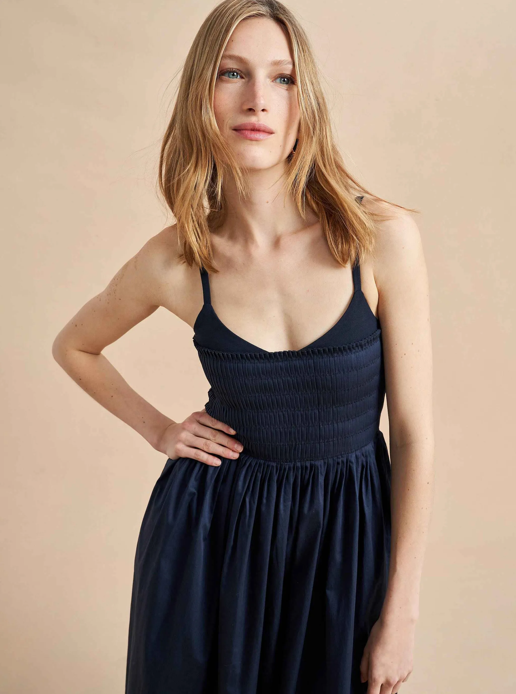 La Ligne Midi Dresses*Devon Dress Midnight