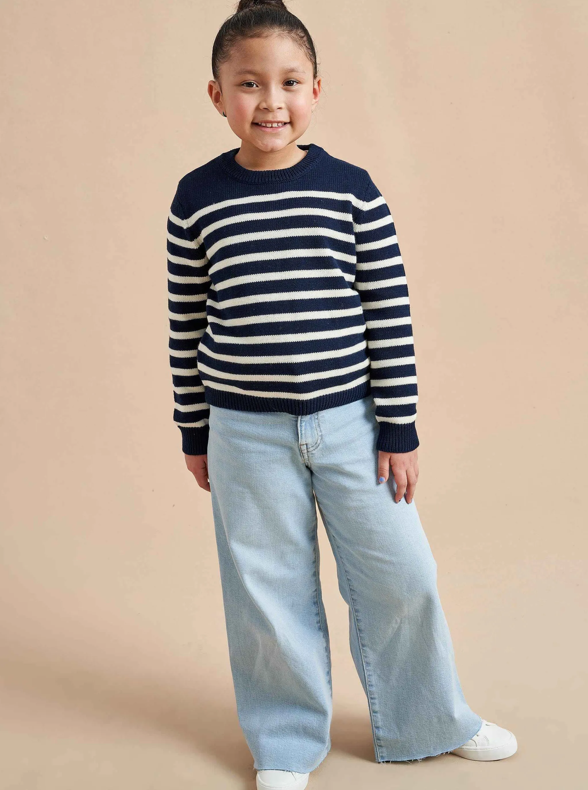 La Ligne Sweaters*Marini Sweater Navy/Cream