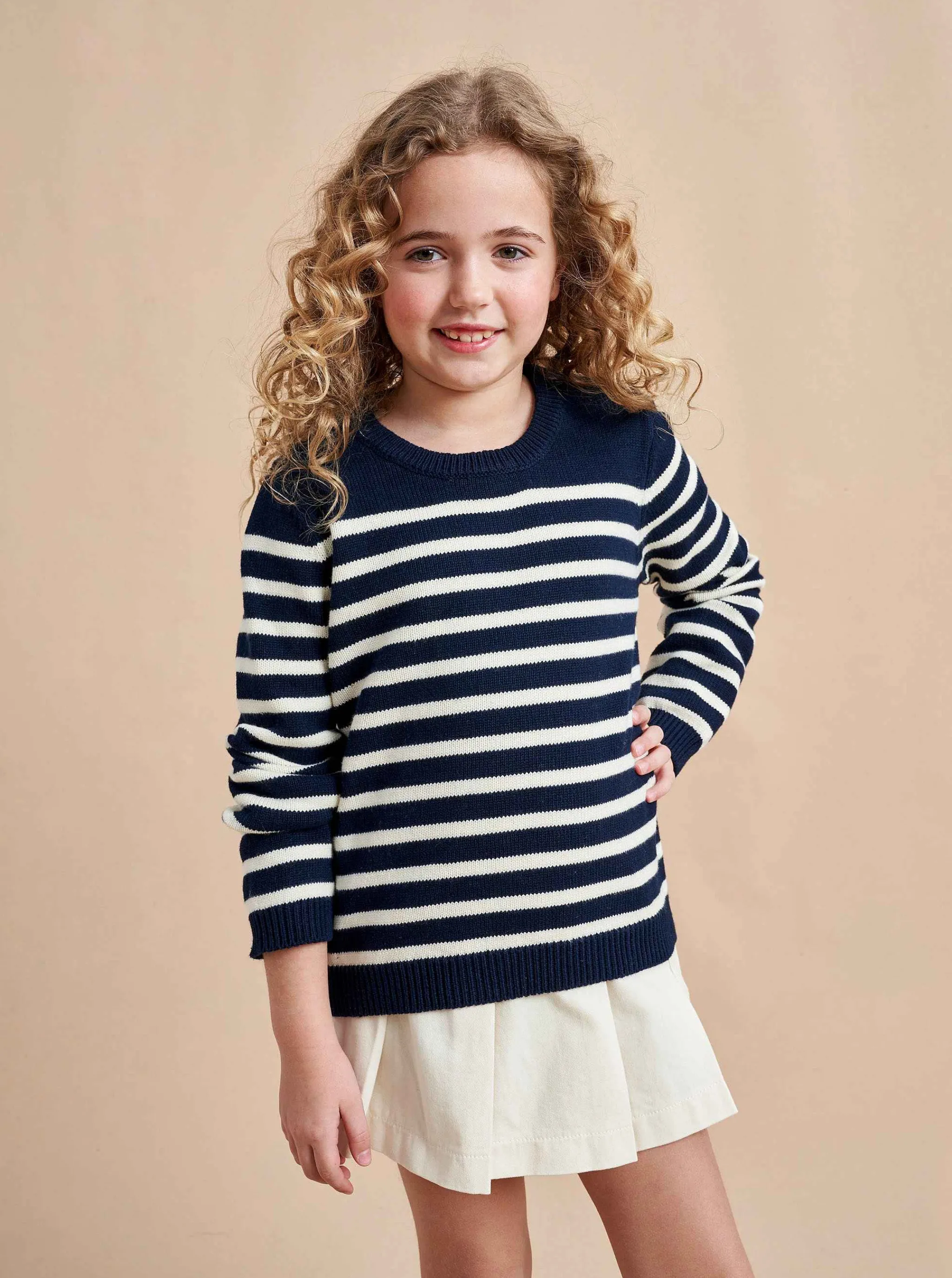 La Ligne Sweaters*Marini Sweater Navy/Cream